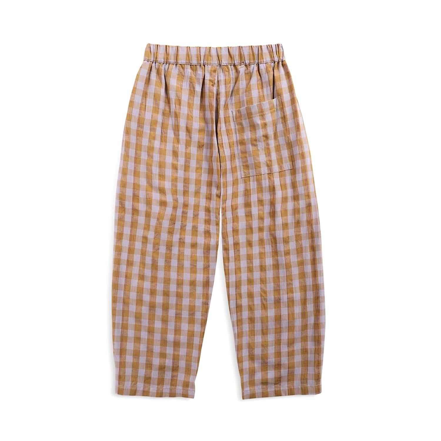 PANTALONE UNISEX SABBIA E AZZURRO A QUADRETTI - annameglio.com abbigliamento moda