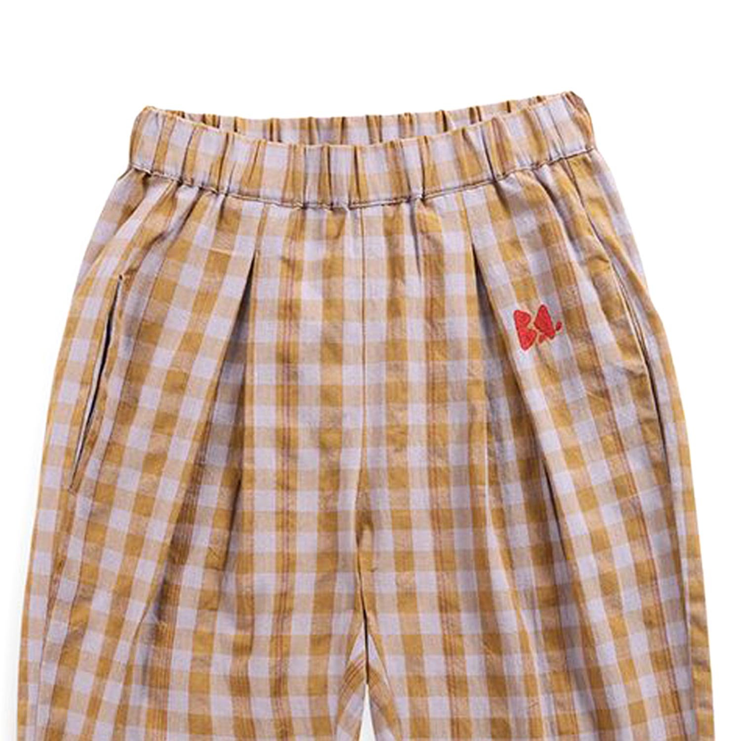 PANTALONE UNISEX SABBIA E AZZURRO A QUADRETTI - annameglio.com abbigliamento moda