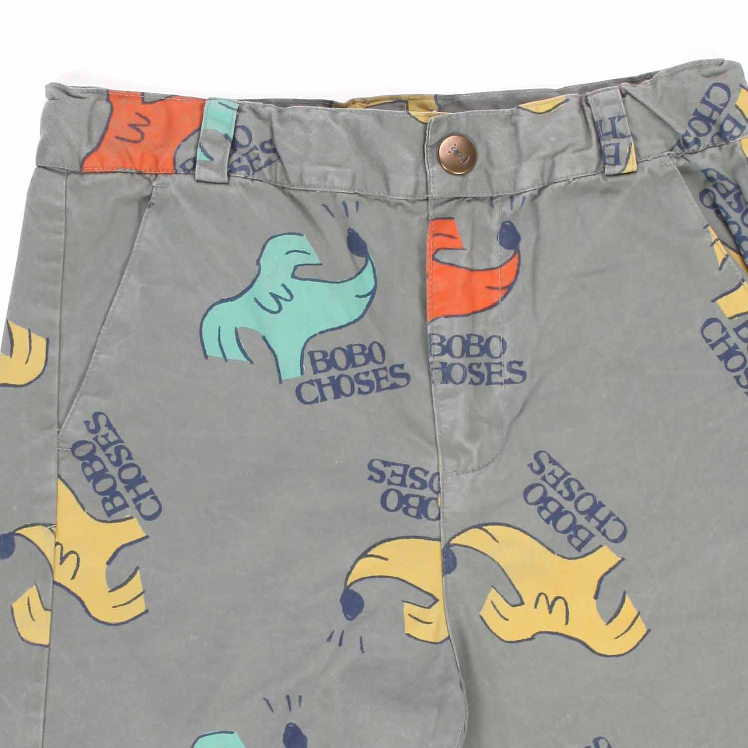 BERMUDA GRIGIO CON STAMPE BAMBINO - annameglio.com abbigliamento moda