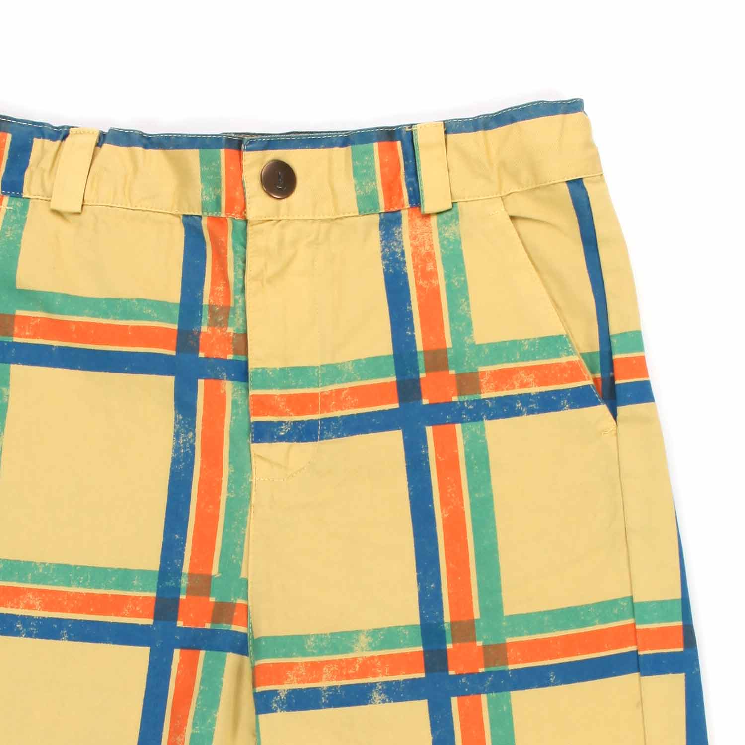 BERMUDA GIALLO E MULTICOLOR BAMBINO - annameglio.com abbigliamento moda