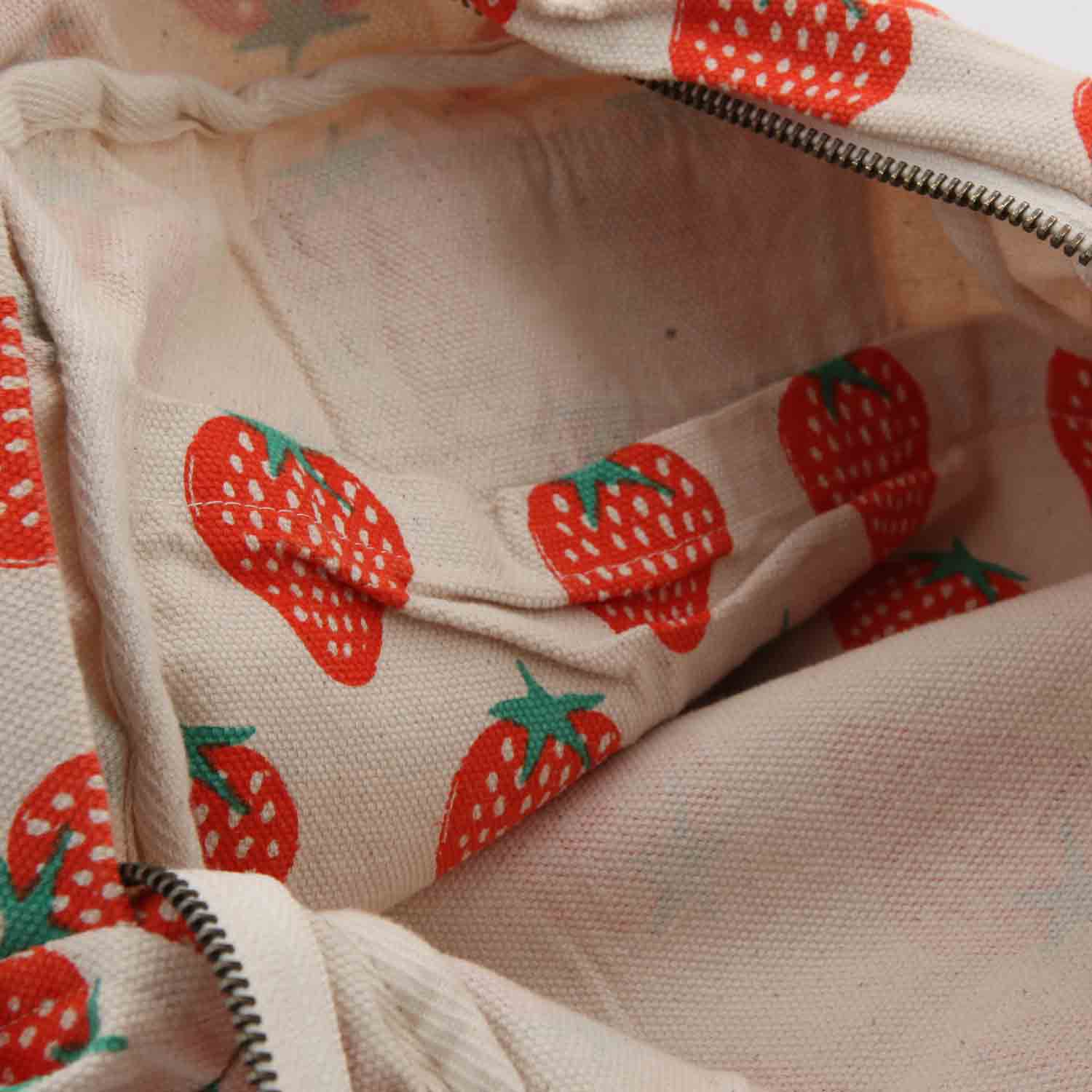 ZAINO STRAWBERRY BEIGE E ROSSO BAMBINA - annameglio.com abbigliamento moda
