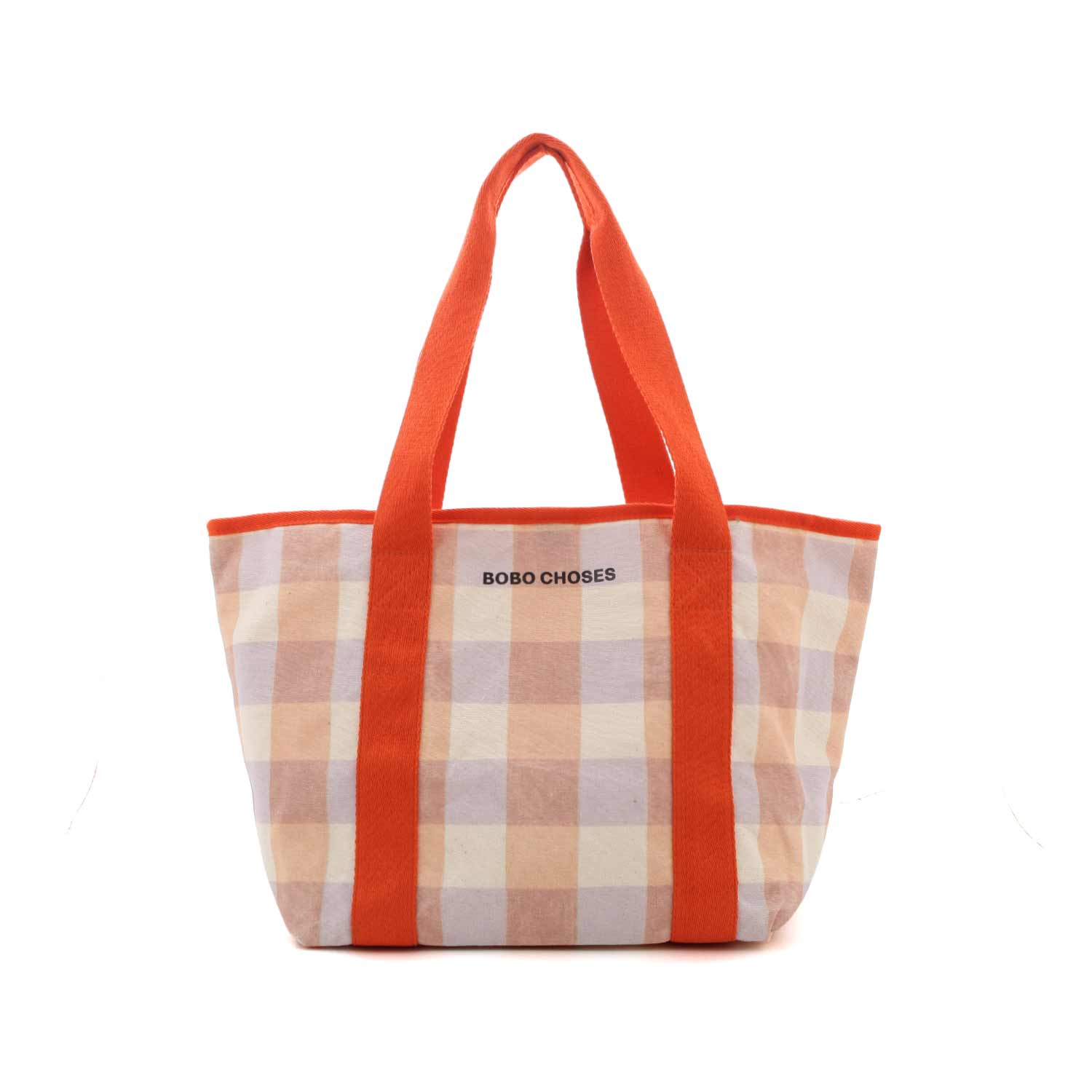 BORSA SHOPPER ROSSO ARANCIATO E BEIGE - annameglio.com abbigliamento moda