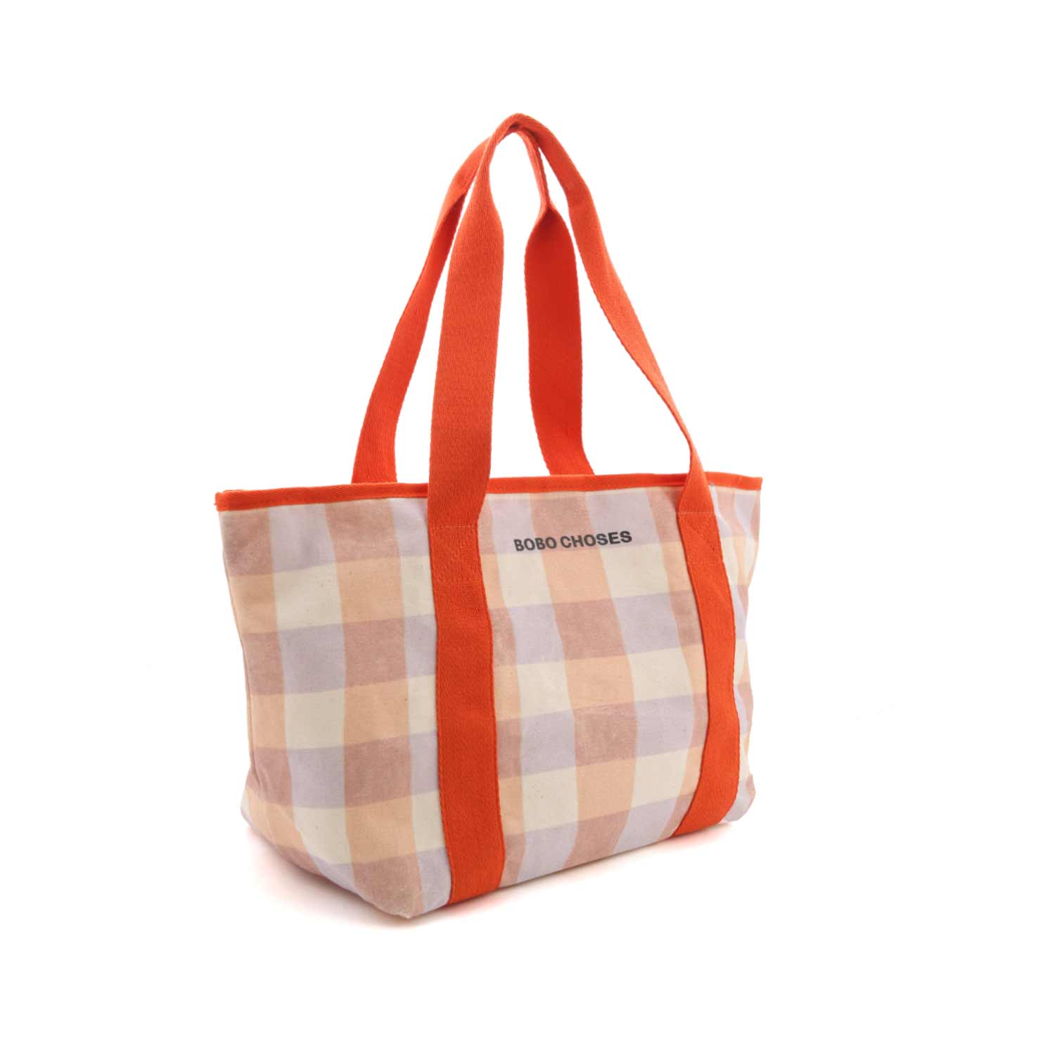 BORSA SHOPPER ROSSO ARANCIATO E BEIGE - annameglio.com abbigliamento moda