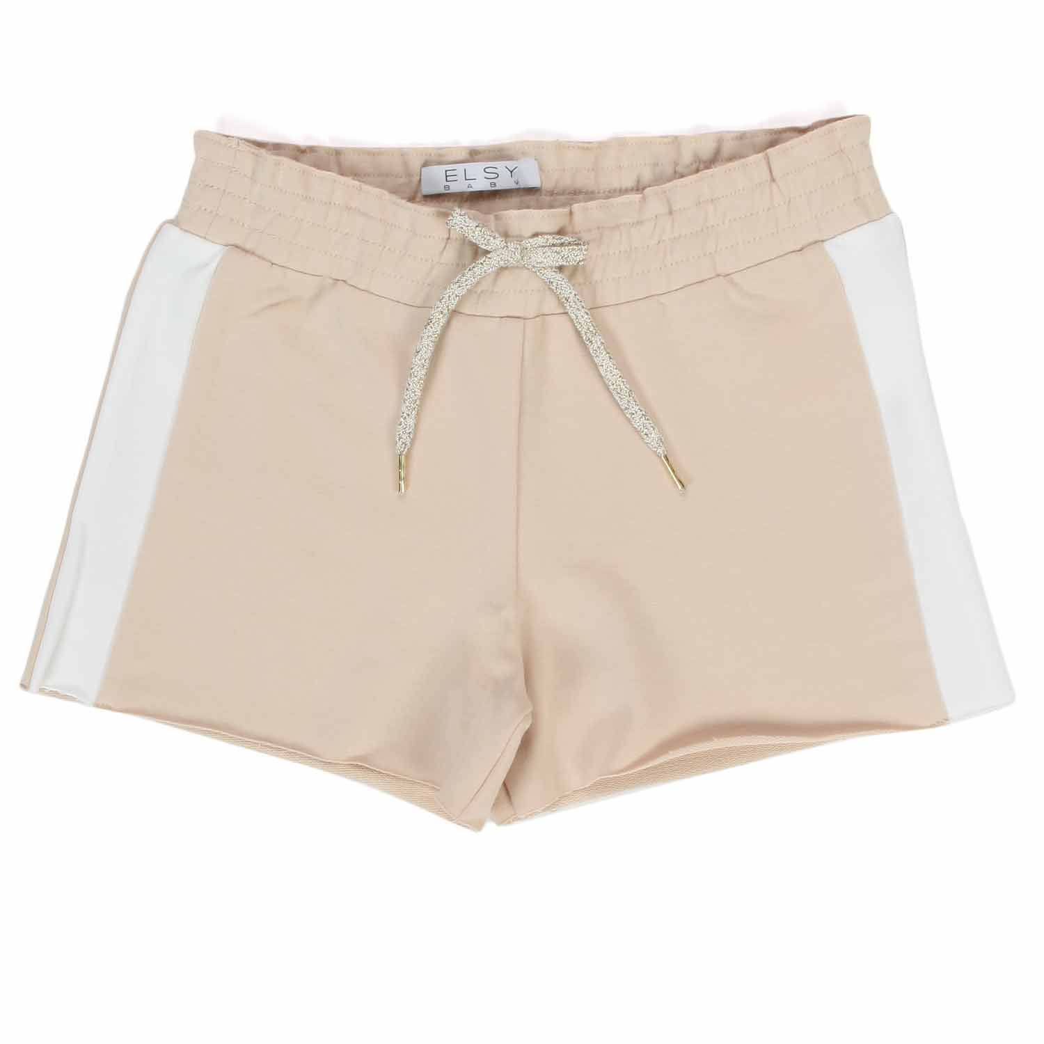 SHORTS BEIGE E BIANCHI BAMBINA - annameglio.com abbigliamento moda