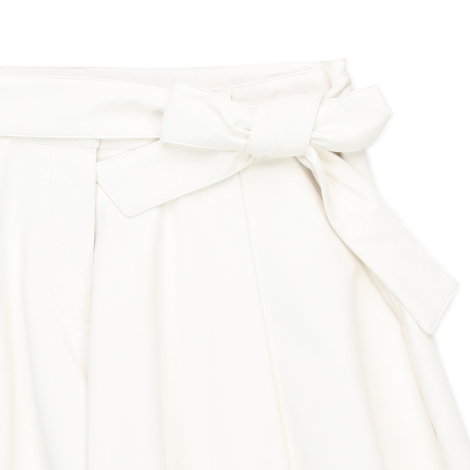 SHORTS ECOPELLE BIANCO LATTE BAMBINA E TEEN - annameglio.com abbigliamento moda