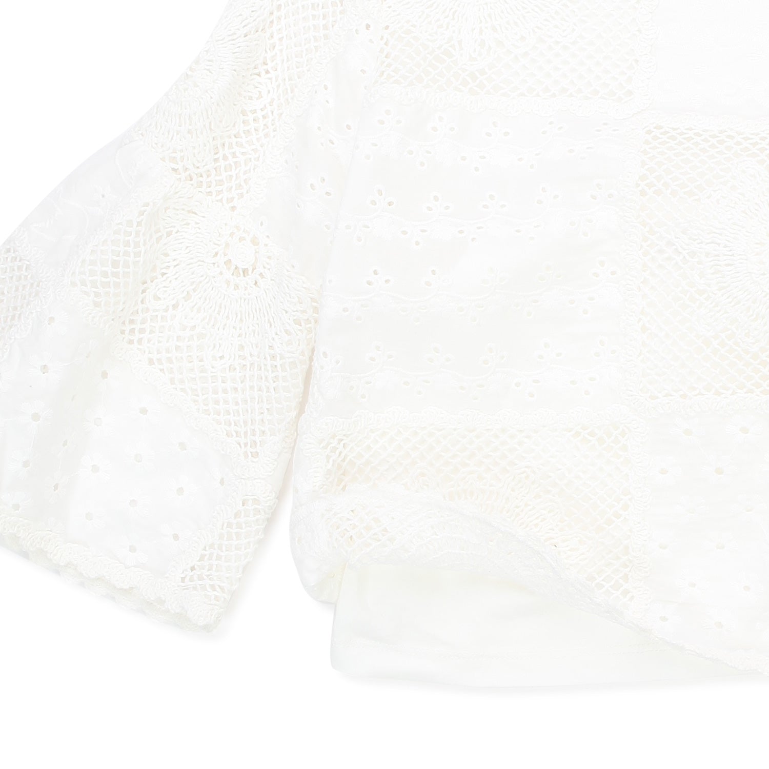 BLUSA BIANCA IN PIZZO CON CANOTTA BAMBINA E TEEN - annameglio.com abbigliamento moda