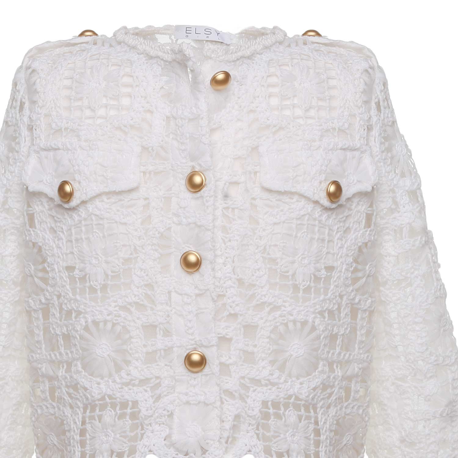 GIACCA UNCINETTO BIANCA BAMBINA E TEEN - annameglio.com abbigliamento moda