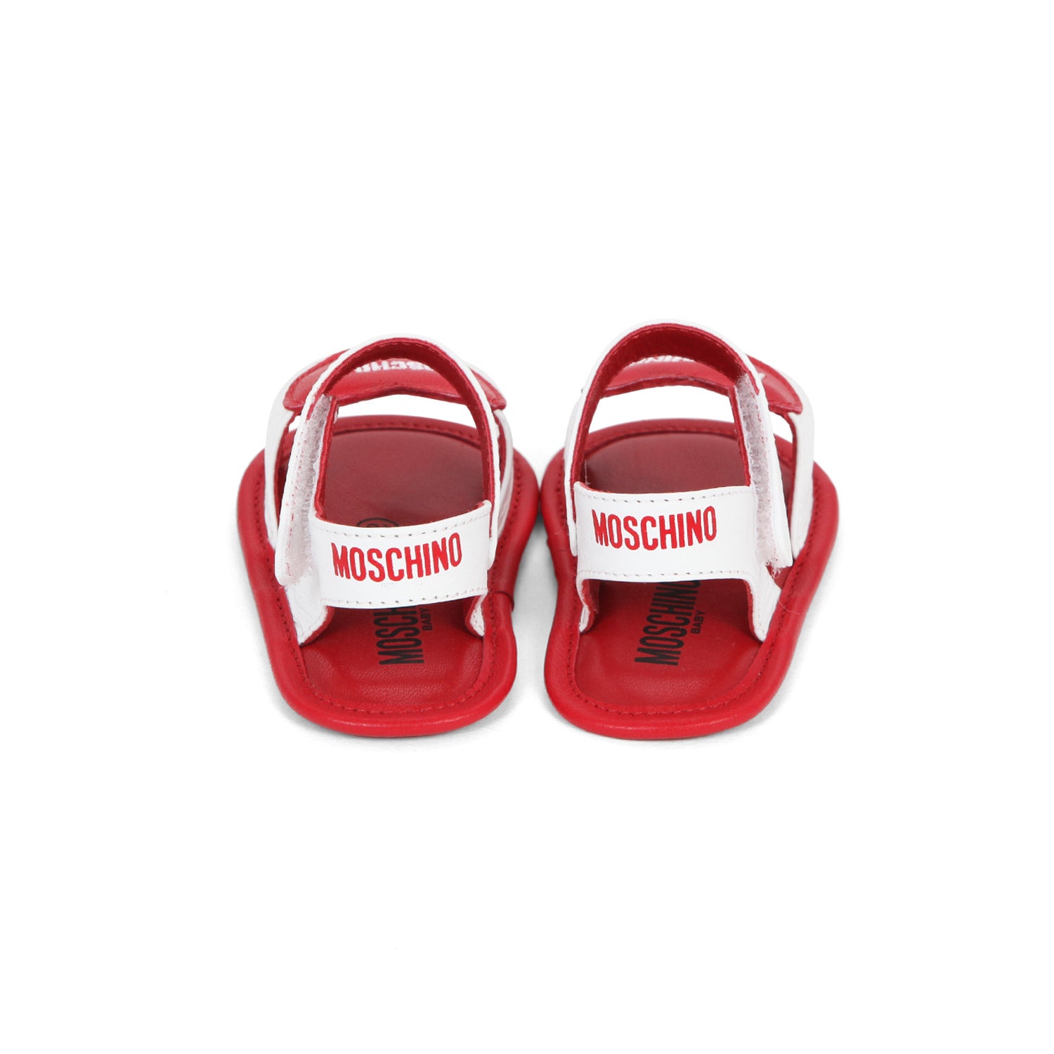 SANDALETTO BIANCO CON CUORE ROSSO NEONATA - annameglio.com abbigliamento moda