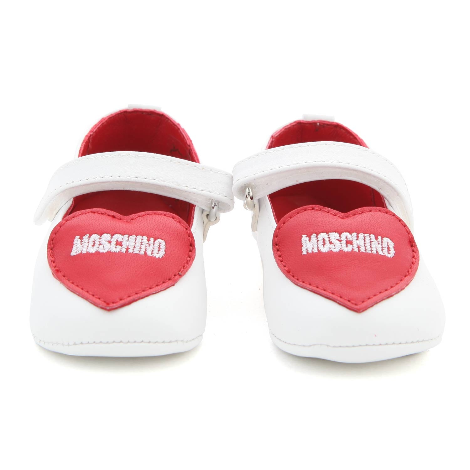 BALLERINA BIANCA CON CUORE ROSSO NEONATA - annameglio.com abbigliamento moda