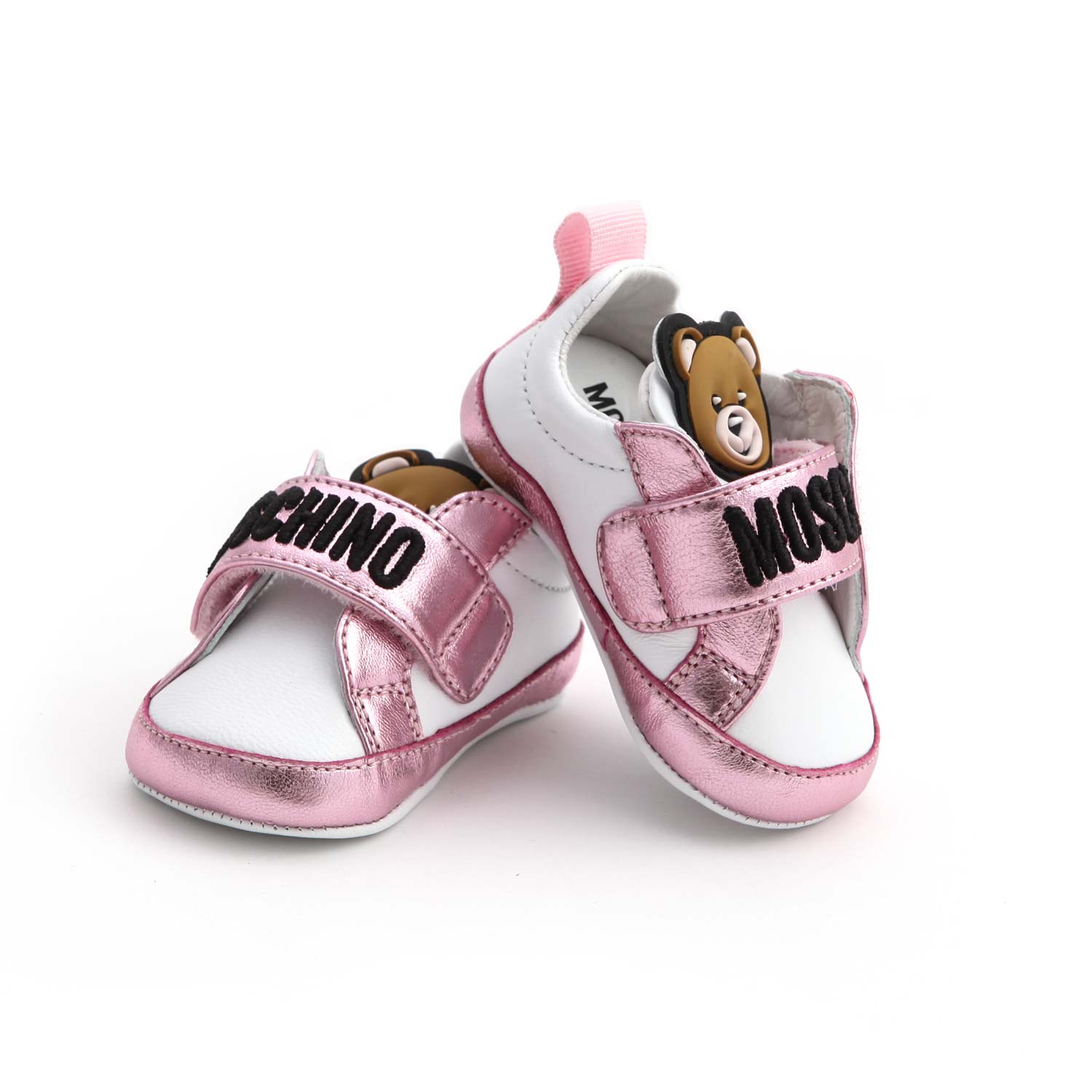 SNEAKER TEDDY BEAR BIANCA E ROSA NEONATA - annameglio.com abbigliamento moda