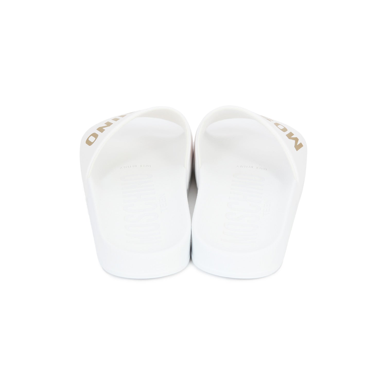 POOL SLIDES UNISEX BIANCA E ORO JR E TEEN - annameglio.com abbigliamento moda