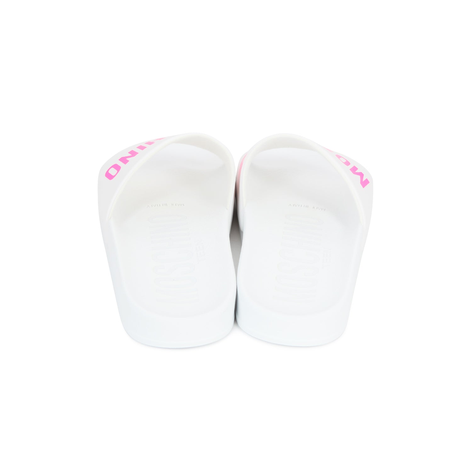 POOL SLIDES BIANCA E ROSA FLUO BAMBINA E TEEN - annameglio.com abbigliamento moda