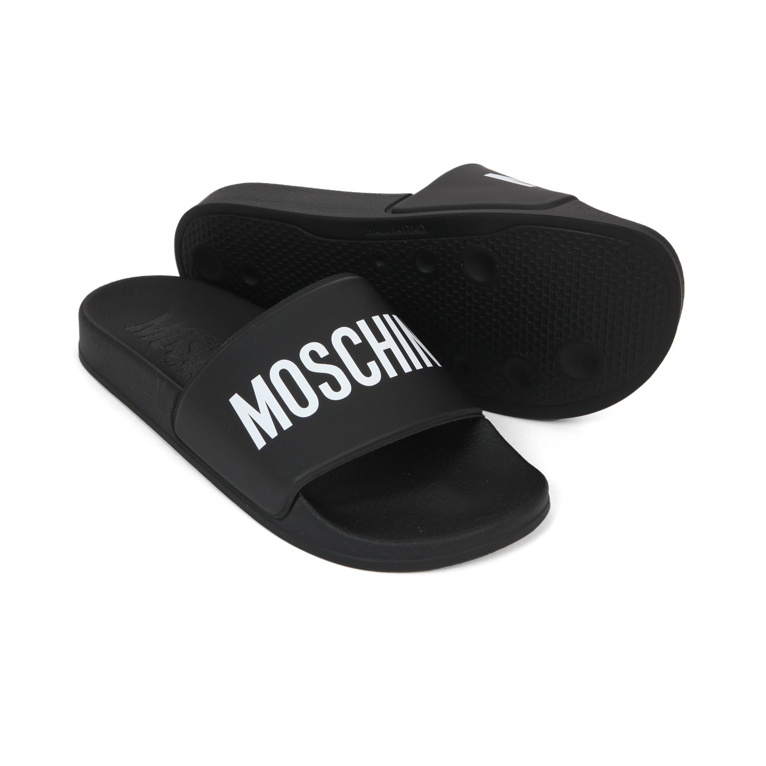 POOL SLIDES UNISEX NERA E BIANCA JR E TEEN - annameglio.com abbigliamento moda