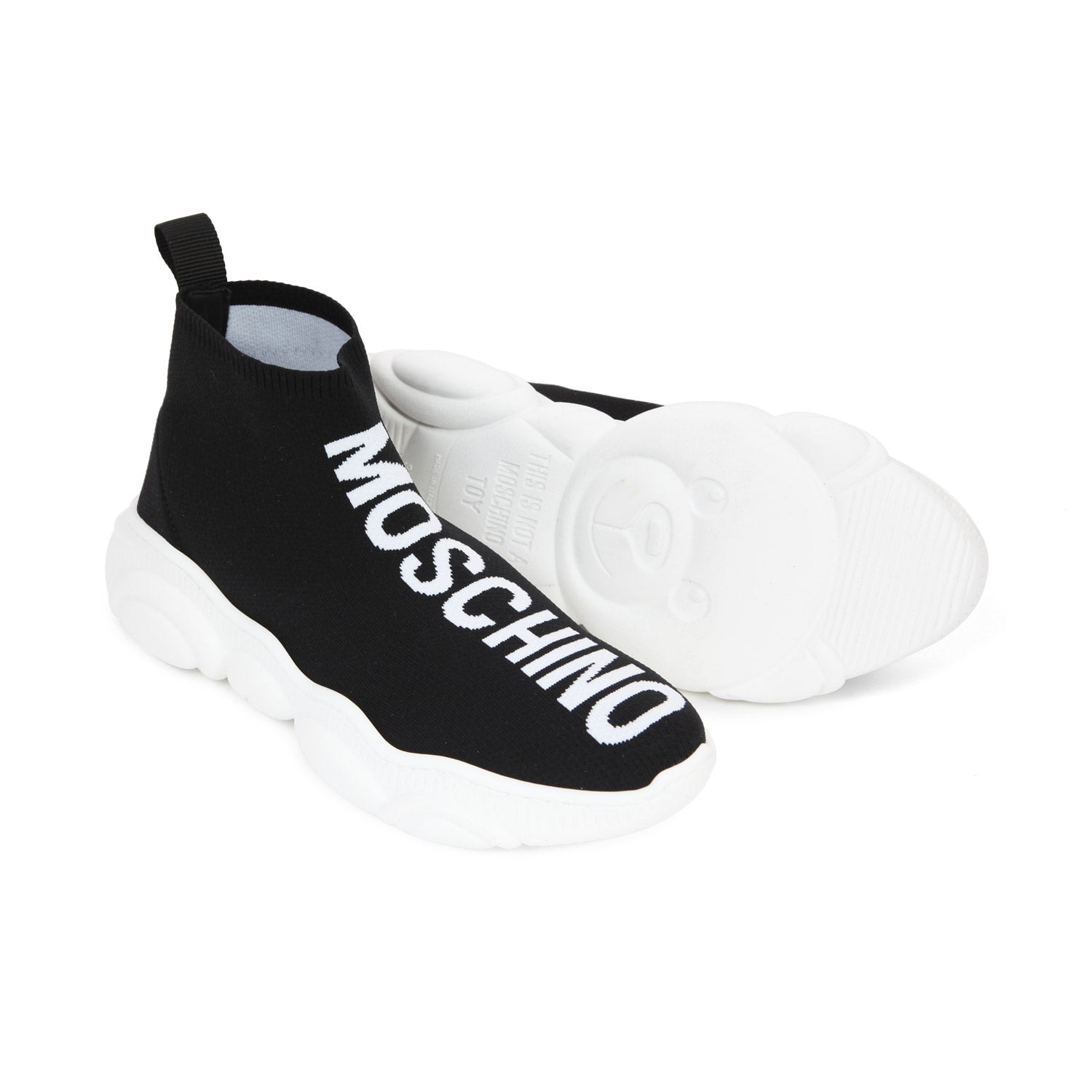 SOCK SNEAKER UNISEX NERA E BIANCA JR E TEEN - annameglio.com abbigliamento moda