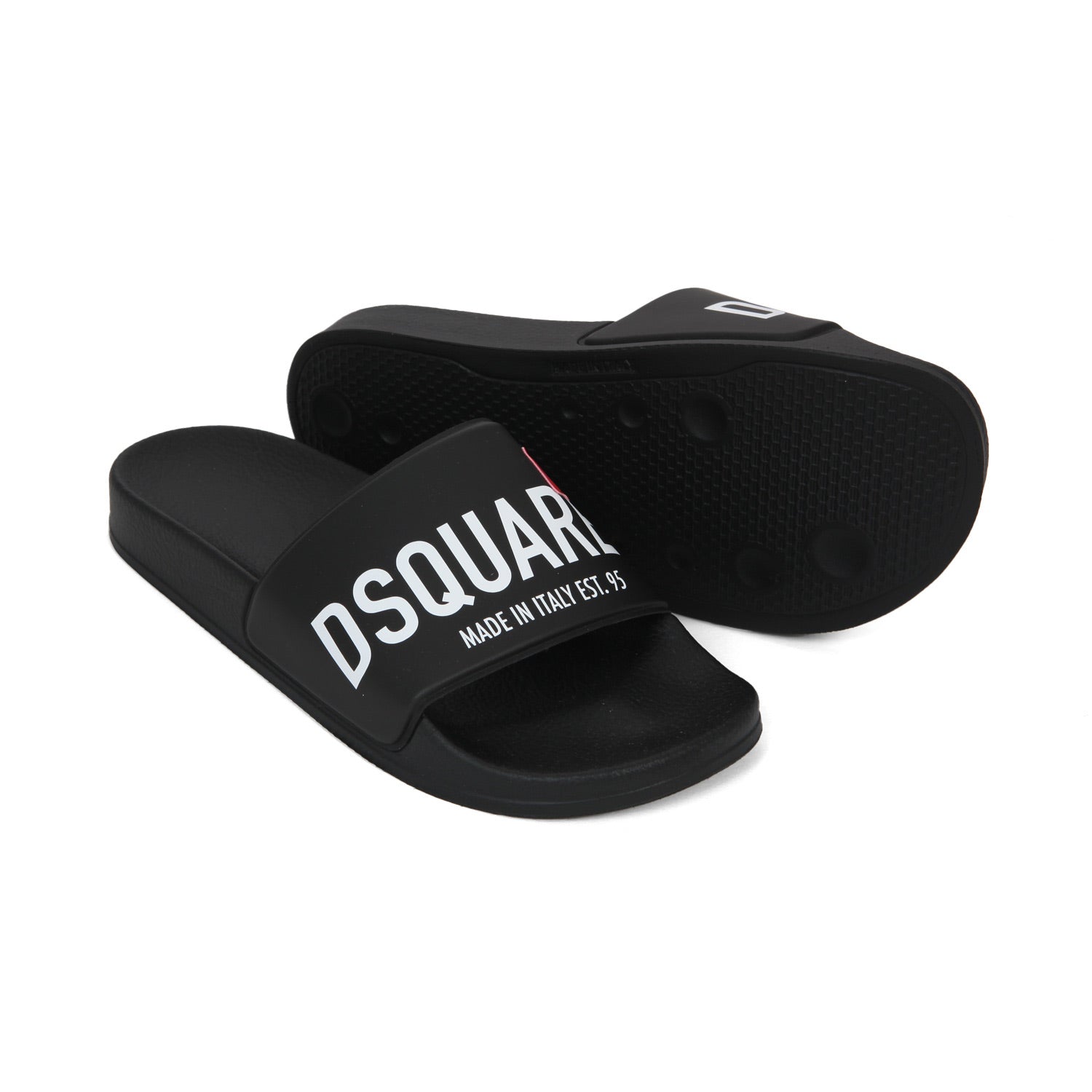 SLIDES UNISEX NERE CON LOGO BIANCO TEENAGER - annameglio.com abbigliamento moda