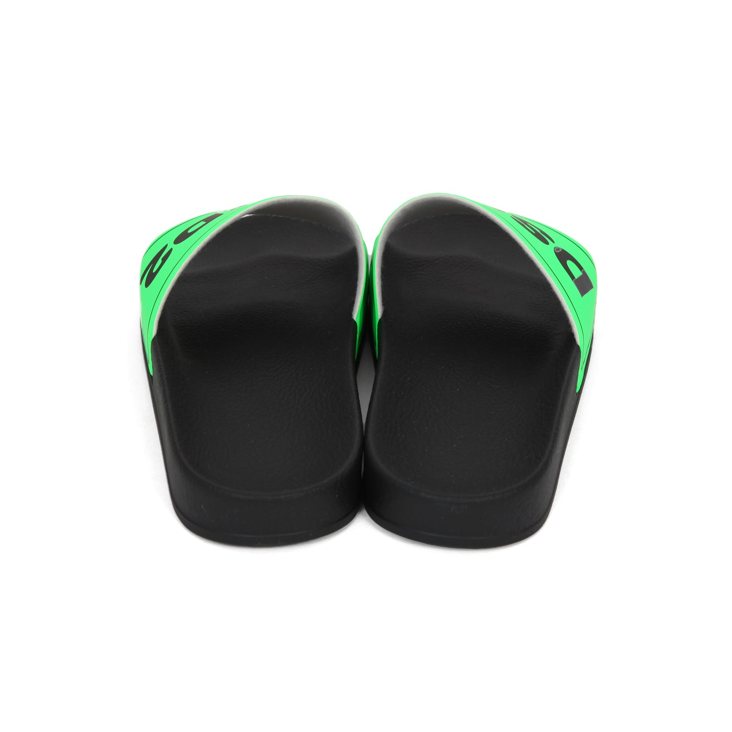 SLIDES UNISEX NERE E VERDE FLUO TEENAGER - annameglio.com abbigliamento moda