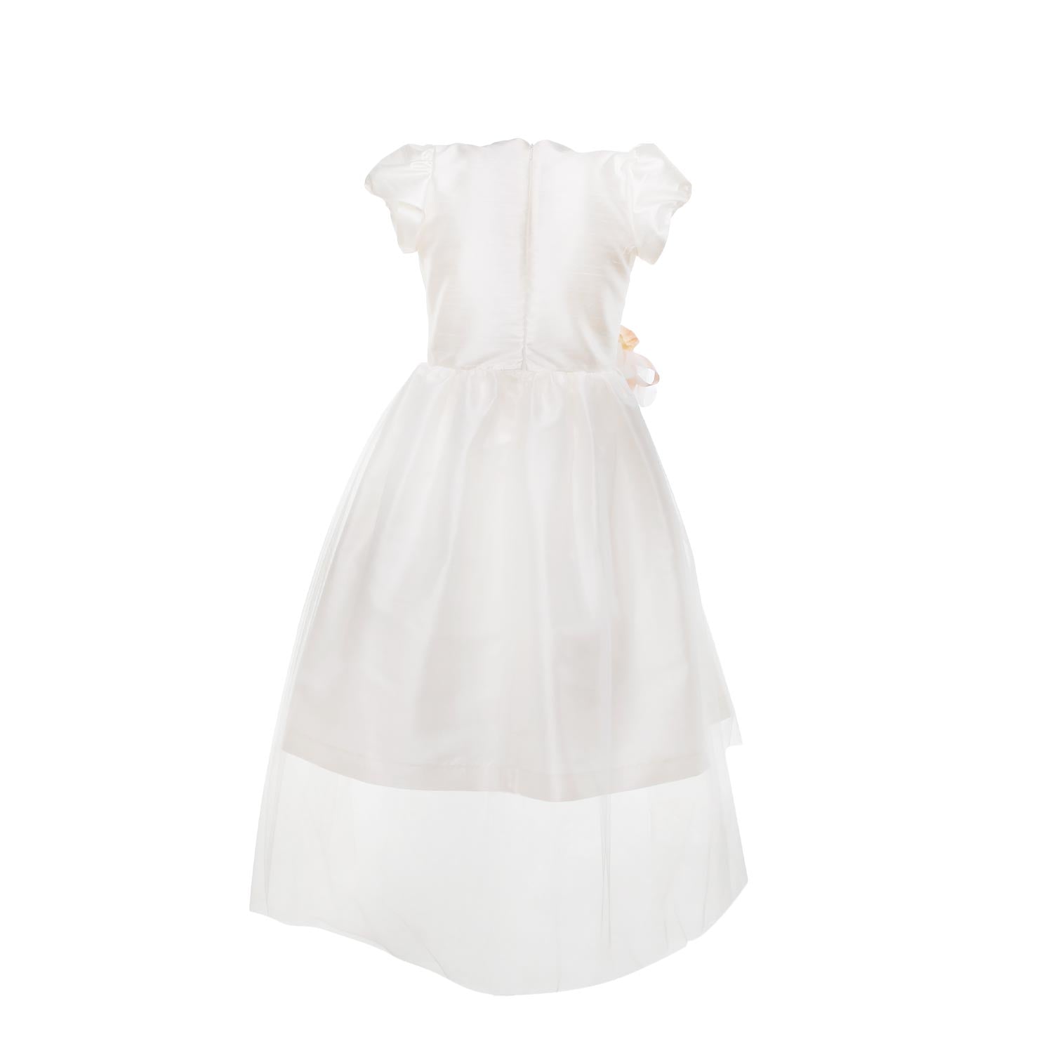 ABITO CERIMONIA AVORIO E PESCA BAMBINA E TEEN - annameglio.com abbigliamento moda