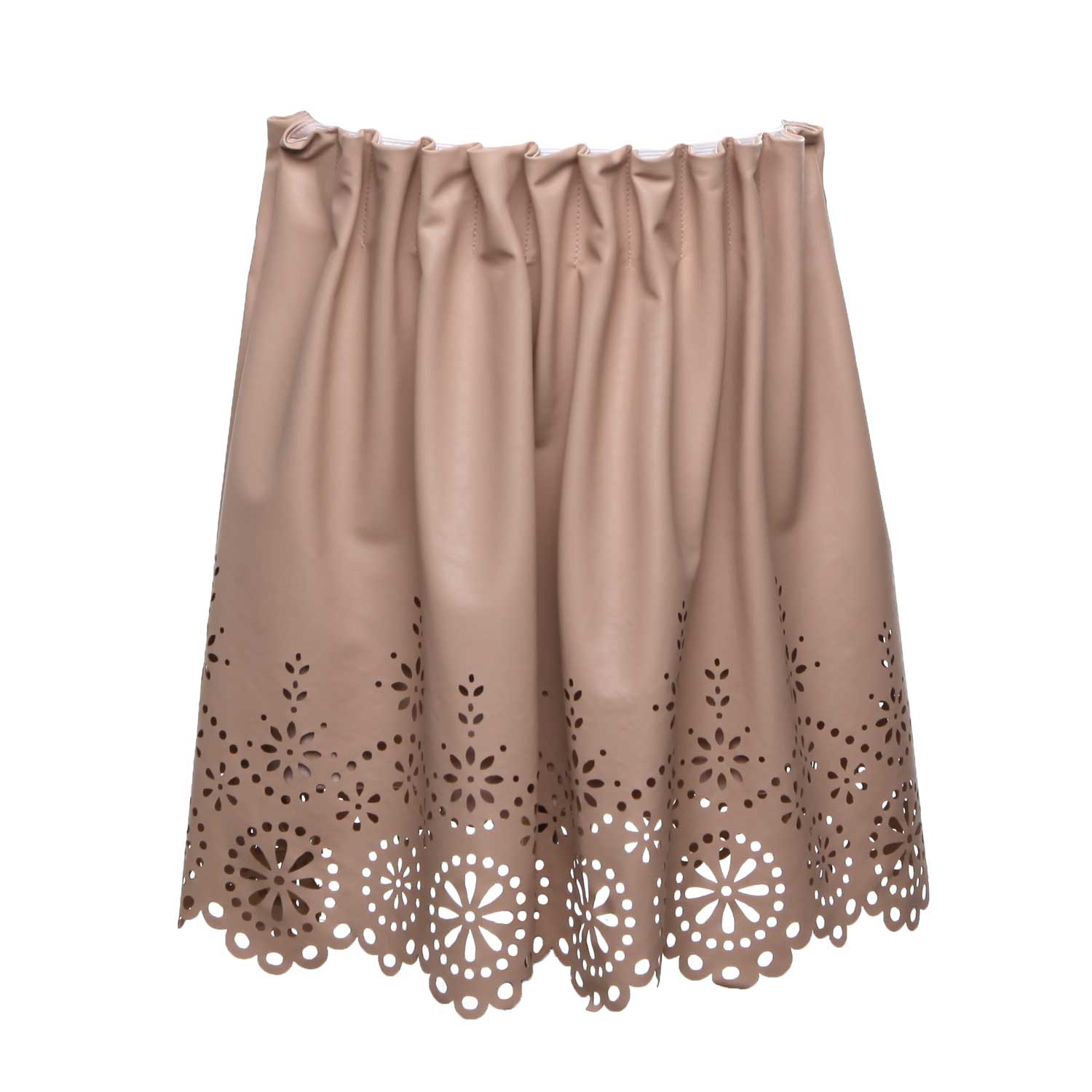 GONNA BEIGE TRAFORATA BAMBINA E TEENAGER - annameglio.com abbigliamento moda