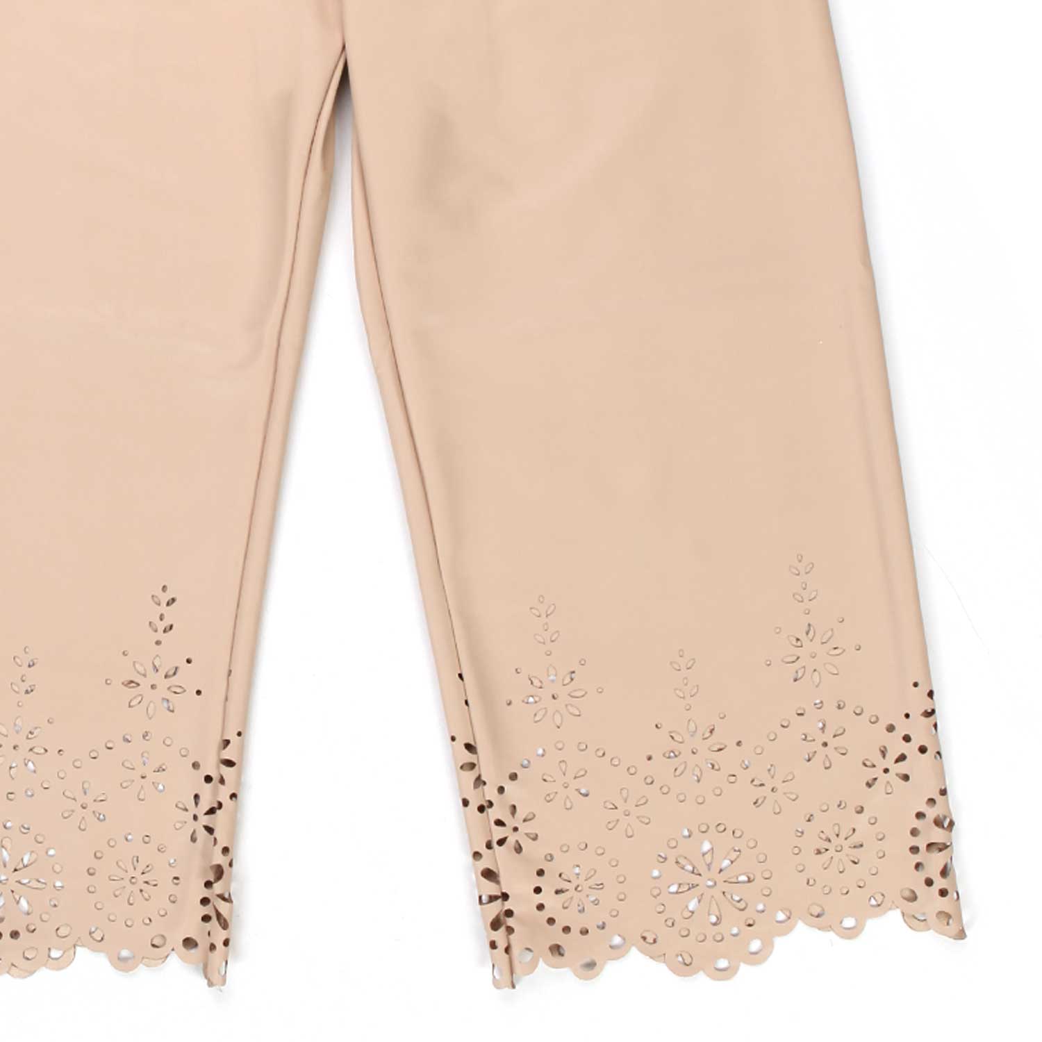 PANTALONE BEIGE SIMILPELLE BAMBINA E TEENAGER - annameglio.com abbigliamento moda