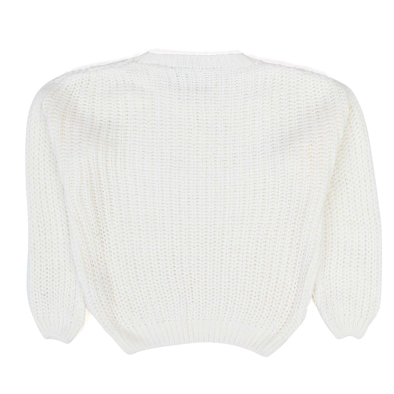 PULLOVER PRIMAVERILE BIANCO BAMBINA E TEEN - annameglio.com abbigliamento moda