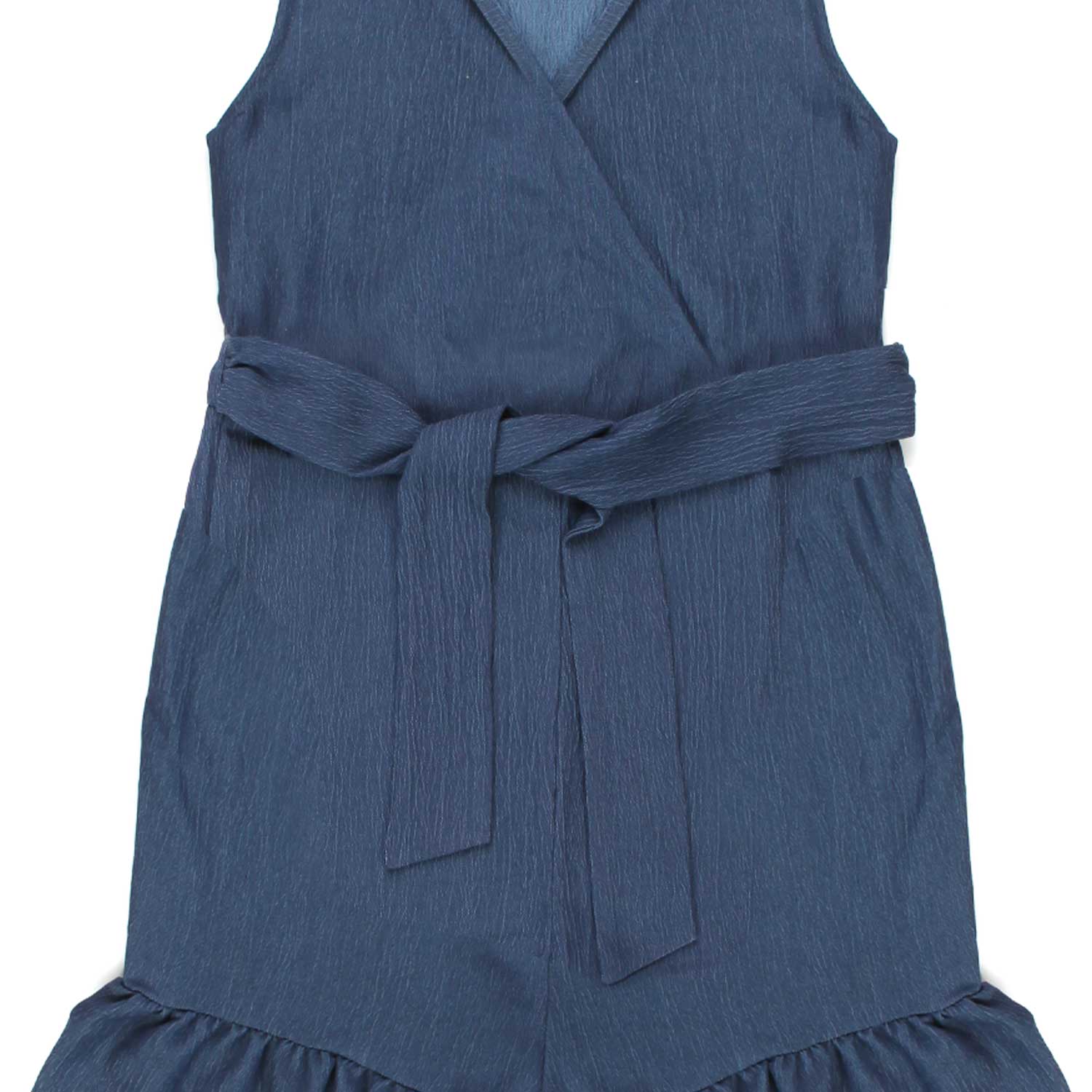 ABITO SMANICATO BLU DENIM BAMBINA E TEEN - annameglio.com abbigliamento moda