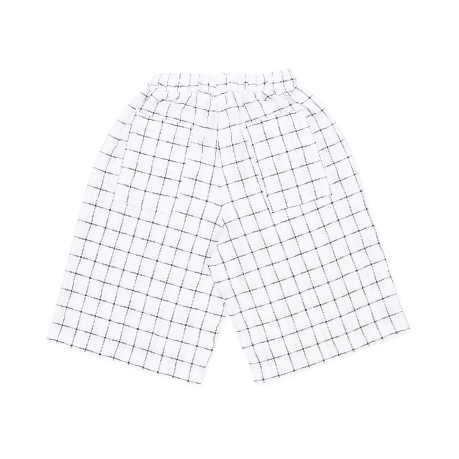 BERMUDA UNISEX BIANCO E NERO A QUADRETTI - annameglio.com abbigliamento moda