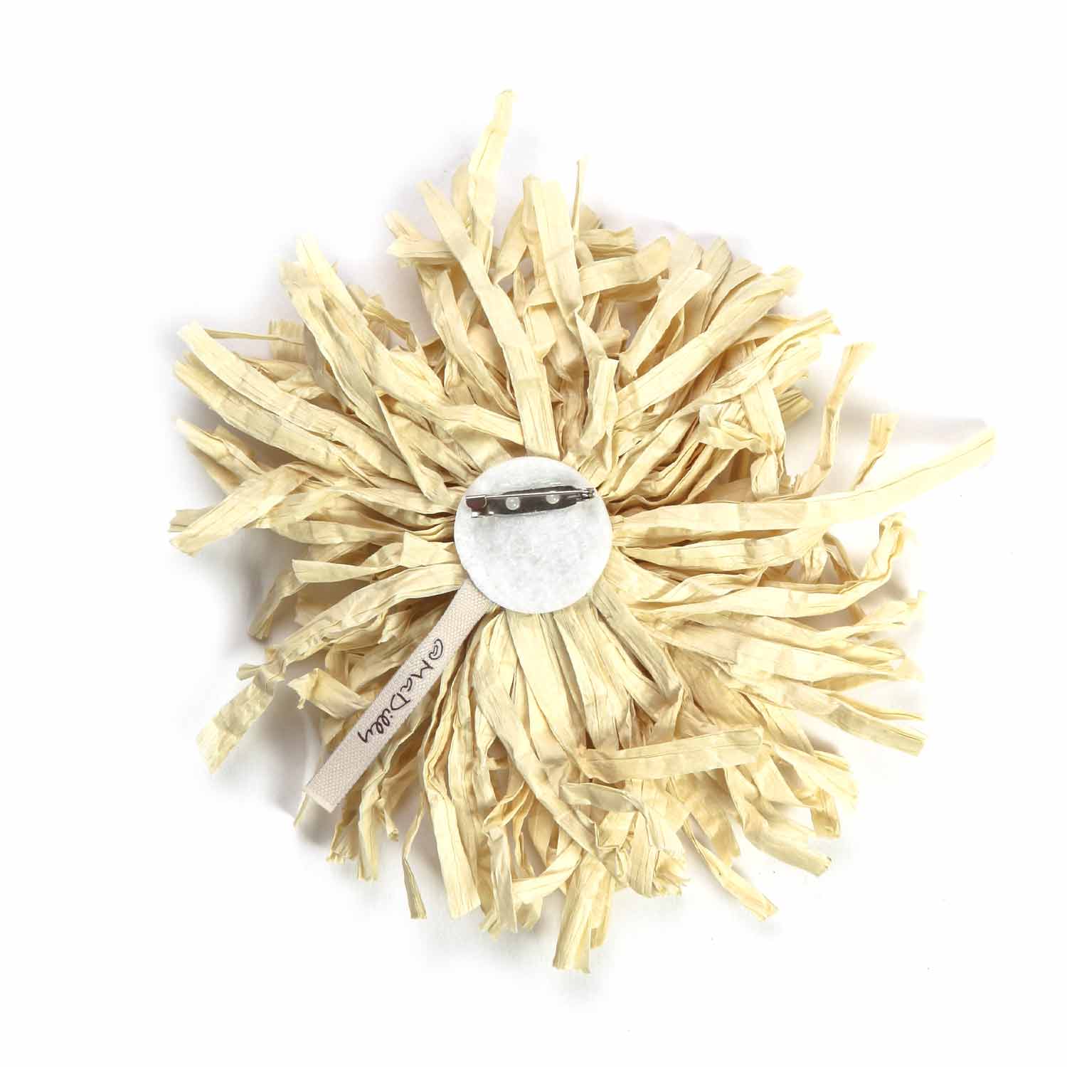 SPILLA FIORE POLINESIA COLOR CREMA - annameglio.com abbigliamento moda