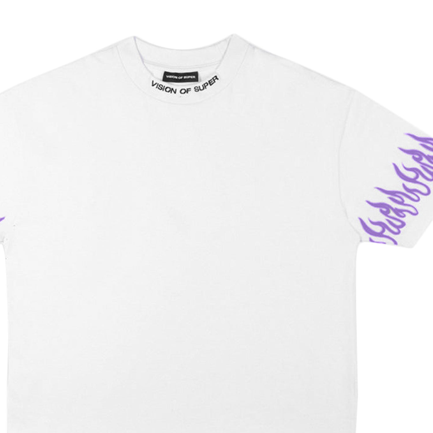 T-SHIRT BIANCA CON FIAMME VIOLA JR E TEEN - annameglio.com abbigliamento moda