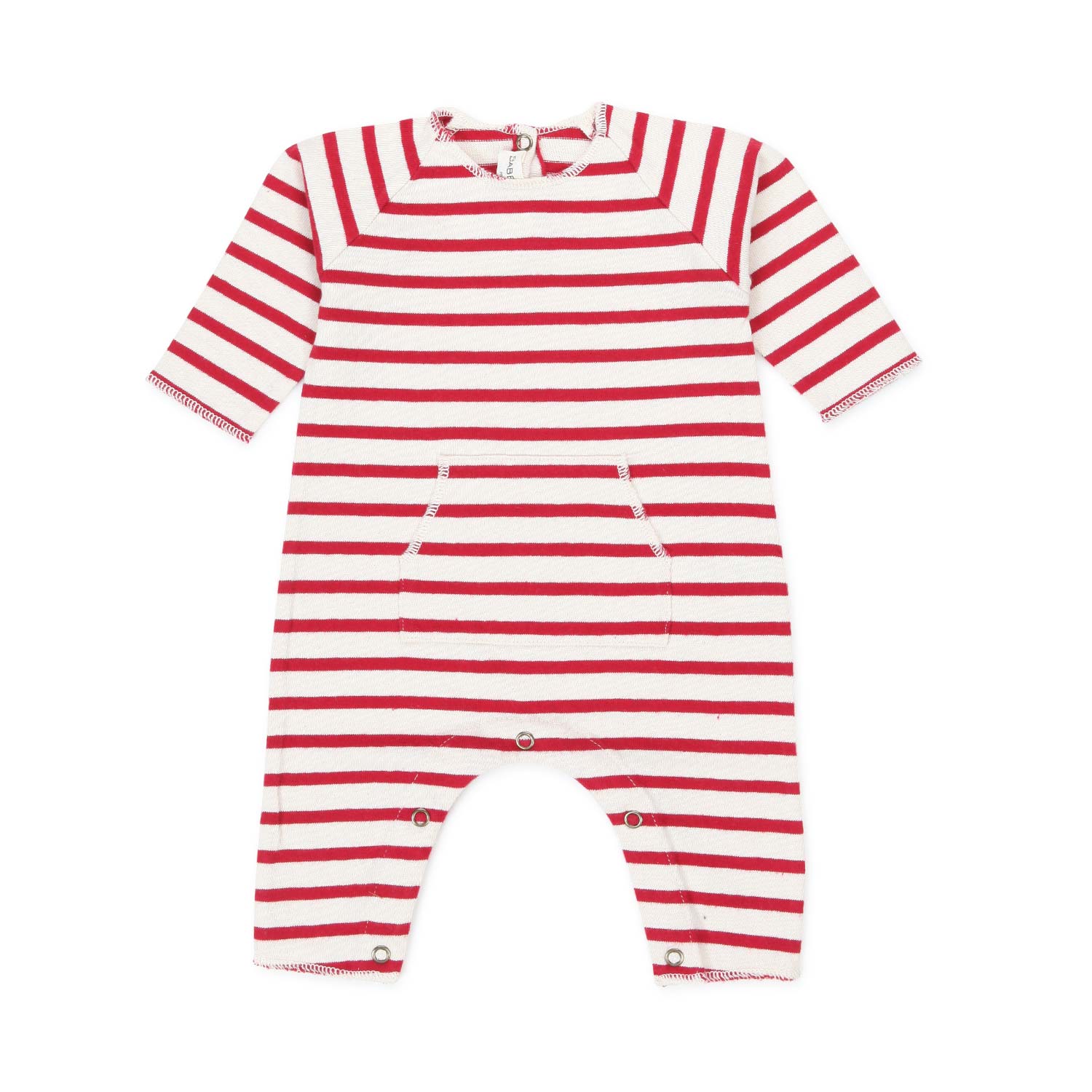 TUTINA UNISEX PANNA E ROSSA A RIGHE - annameglio.com abbigliamento moda
