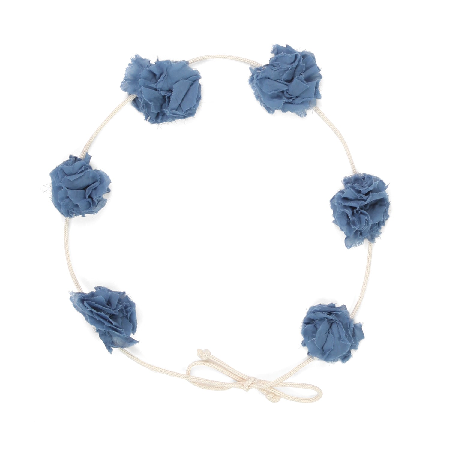 COLLANA CINTURA CON FIORI AZZURRI BAMBINA - annameglio.com abbigliamento moda