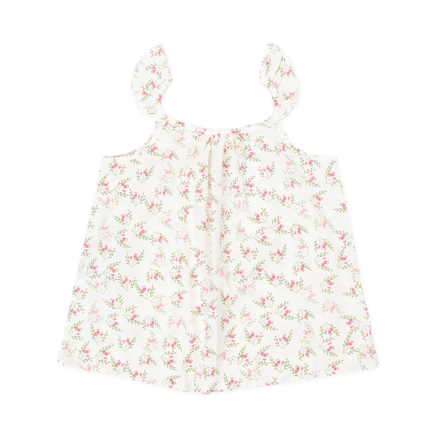 TOP BIANCO LATTE CON FIORI MULTICOLOR BAMBINA - annameglio.com abbigliamento moda