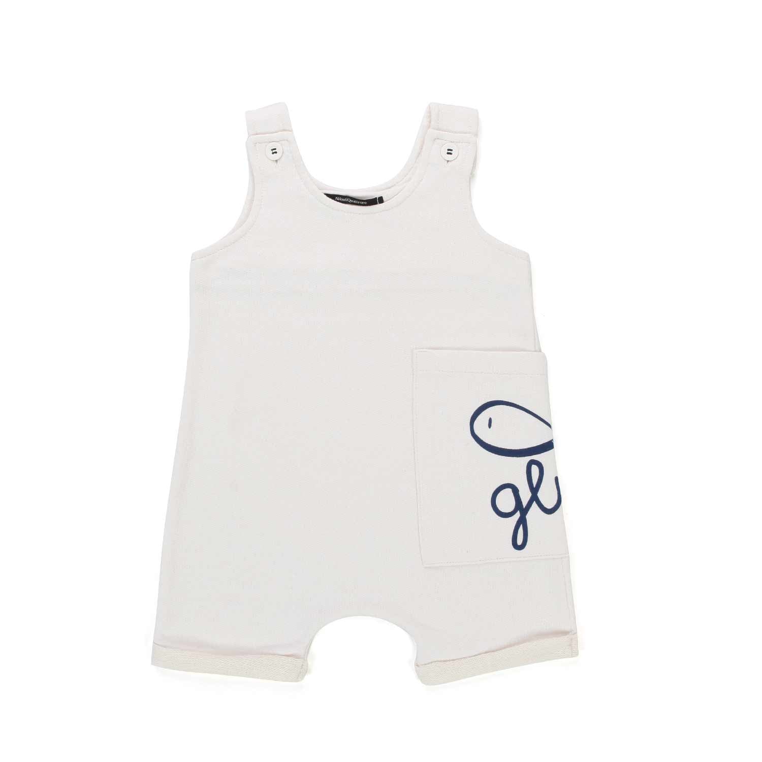 MINI SALOPETTE BIANCO CALDO BABY UNISEX - annameglio.com abbigliamento moda