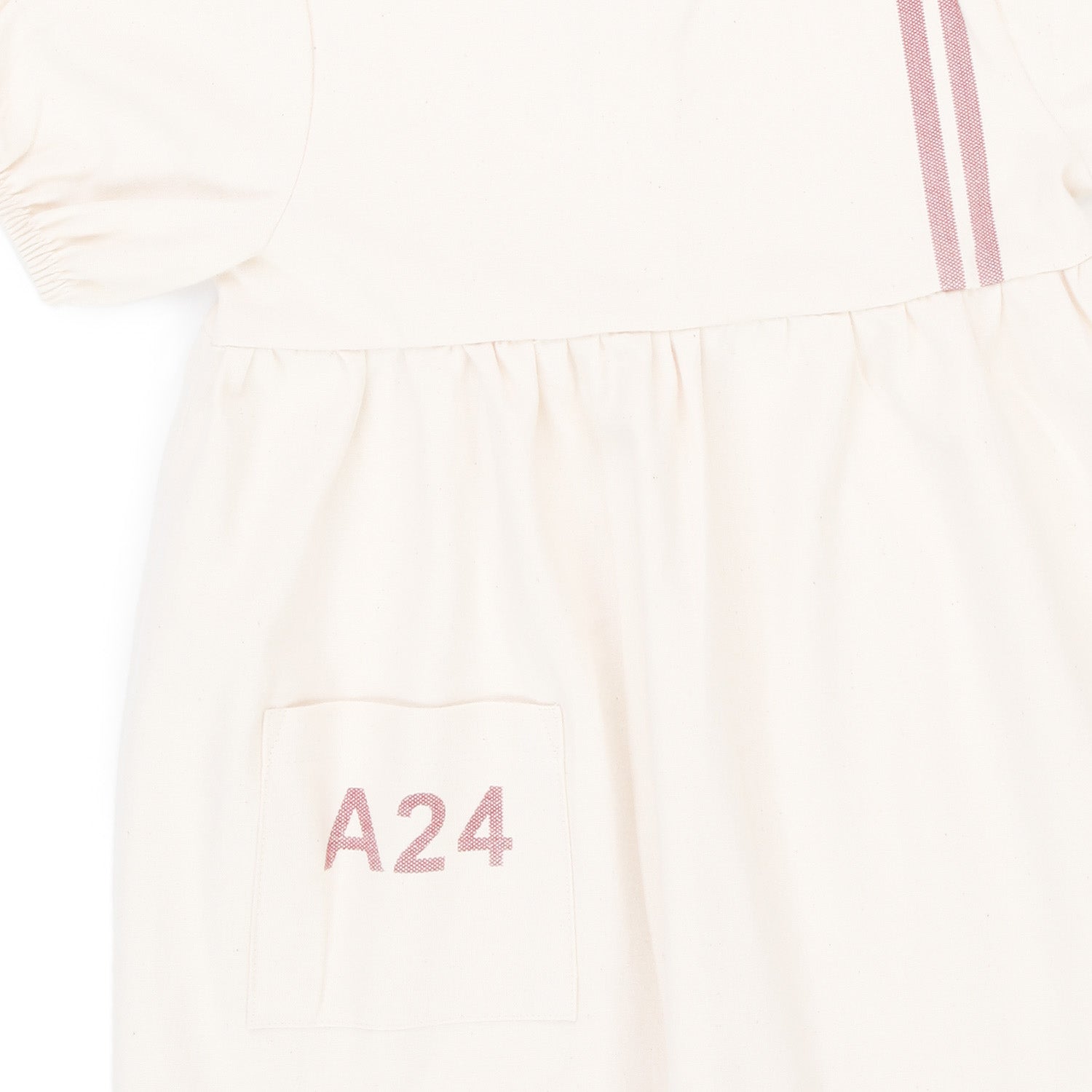 ABITO CREMA CON DETTAGLIO BORDEAUX BAMBINA BABY - annameglio.com abbigliamento moda