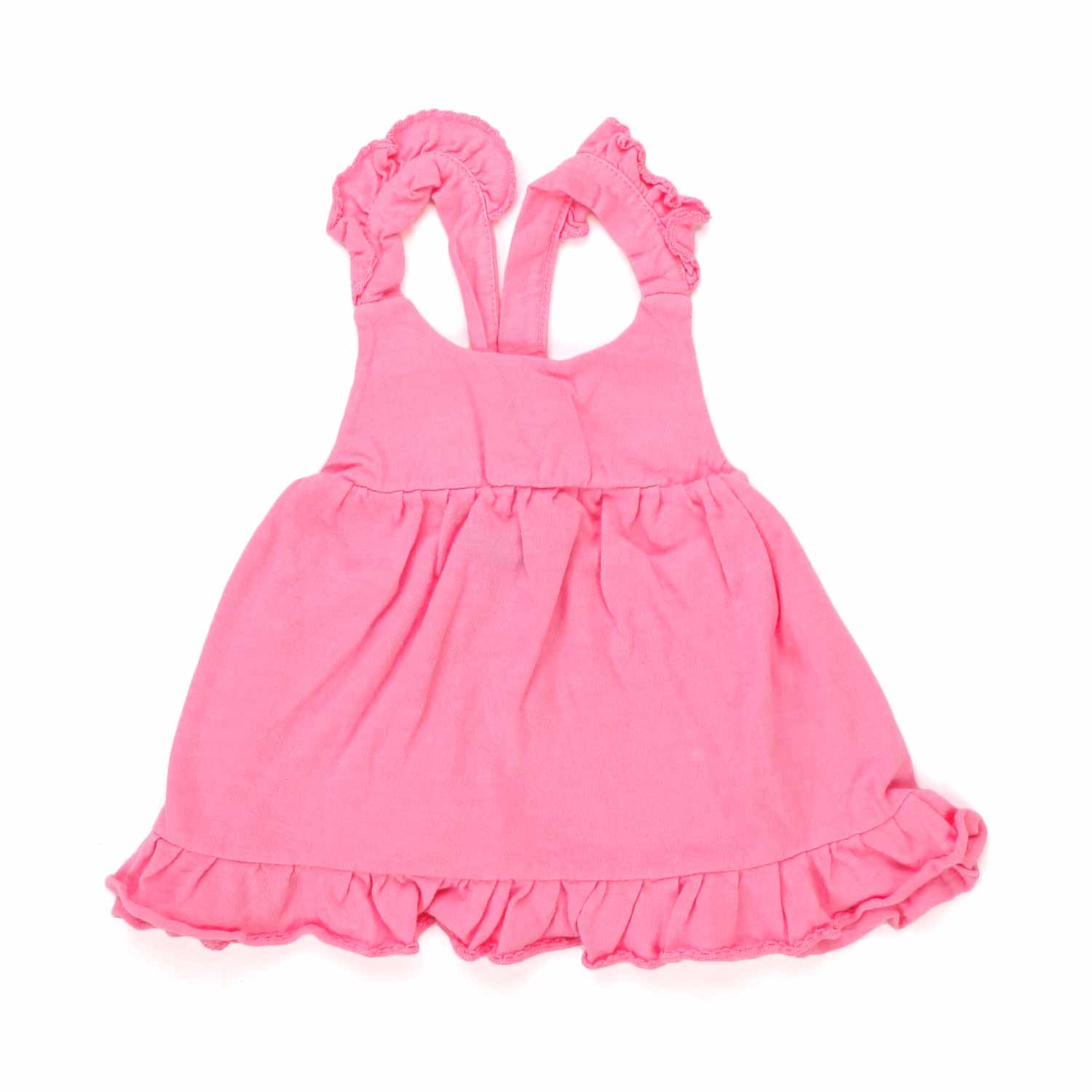 MINI ABITO SMANICATO ROSA FLUO BAMBINA BABY - annameglio.com abbigliamento moda