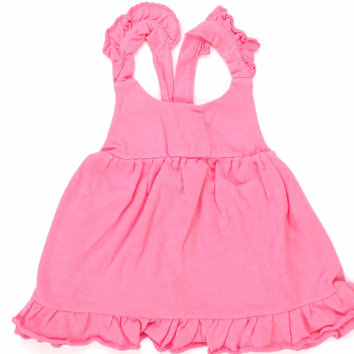 MINI ABITO SMANICATO ROSA FLUO BAMBINA BABY - annameglio.com abbigliamento moda