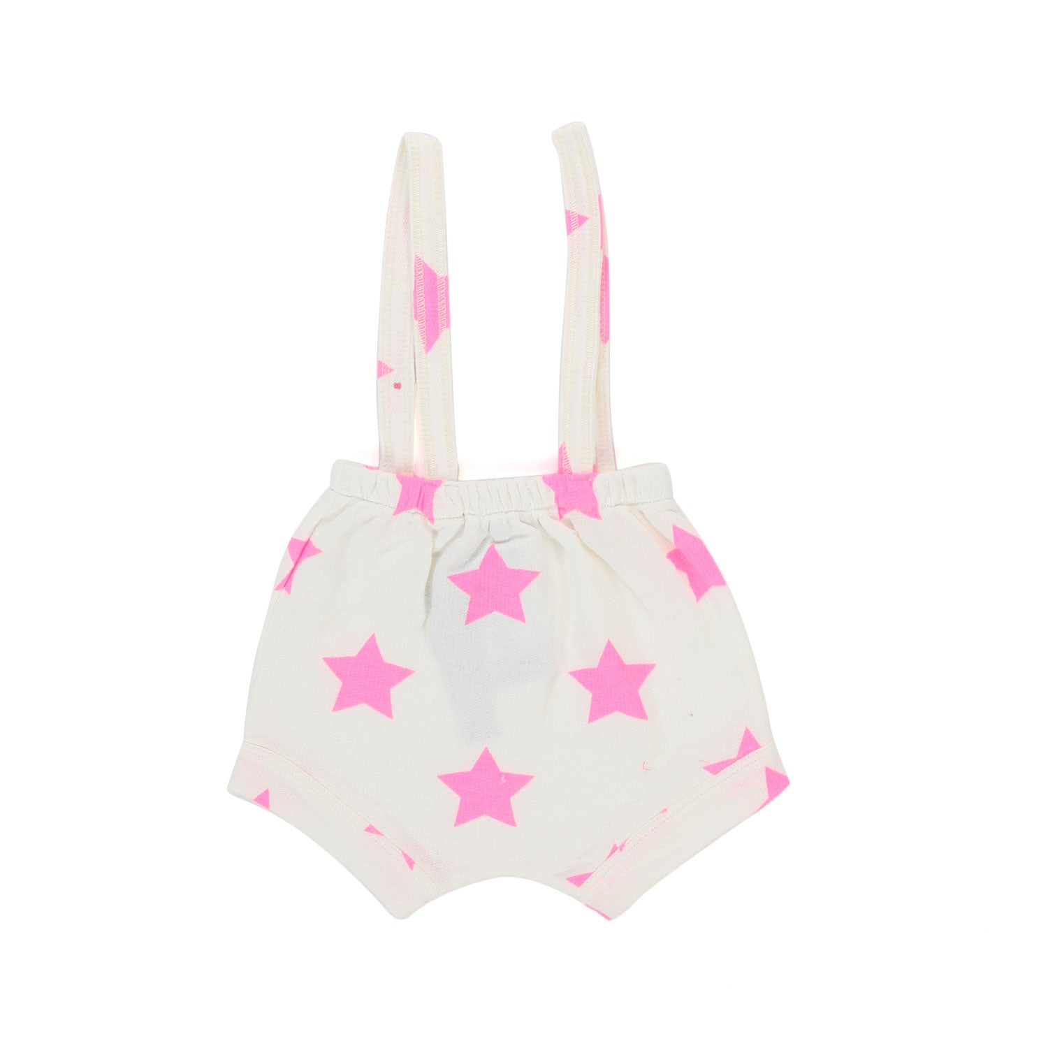 CULOTTE BIANCA CON STELLE ROSA FLUO BEBÈ - annameglio.com abbigliamento moda