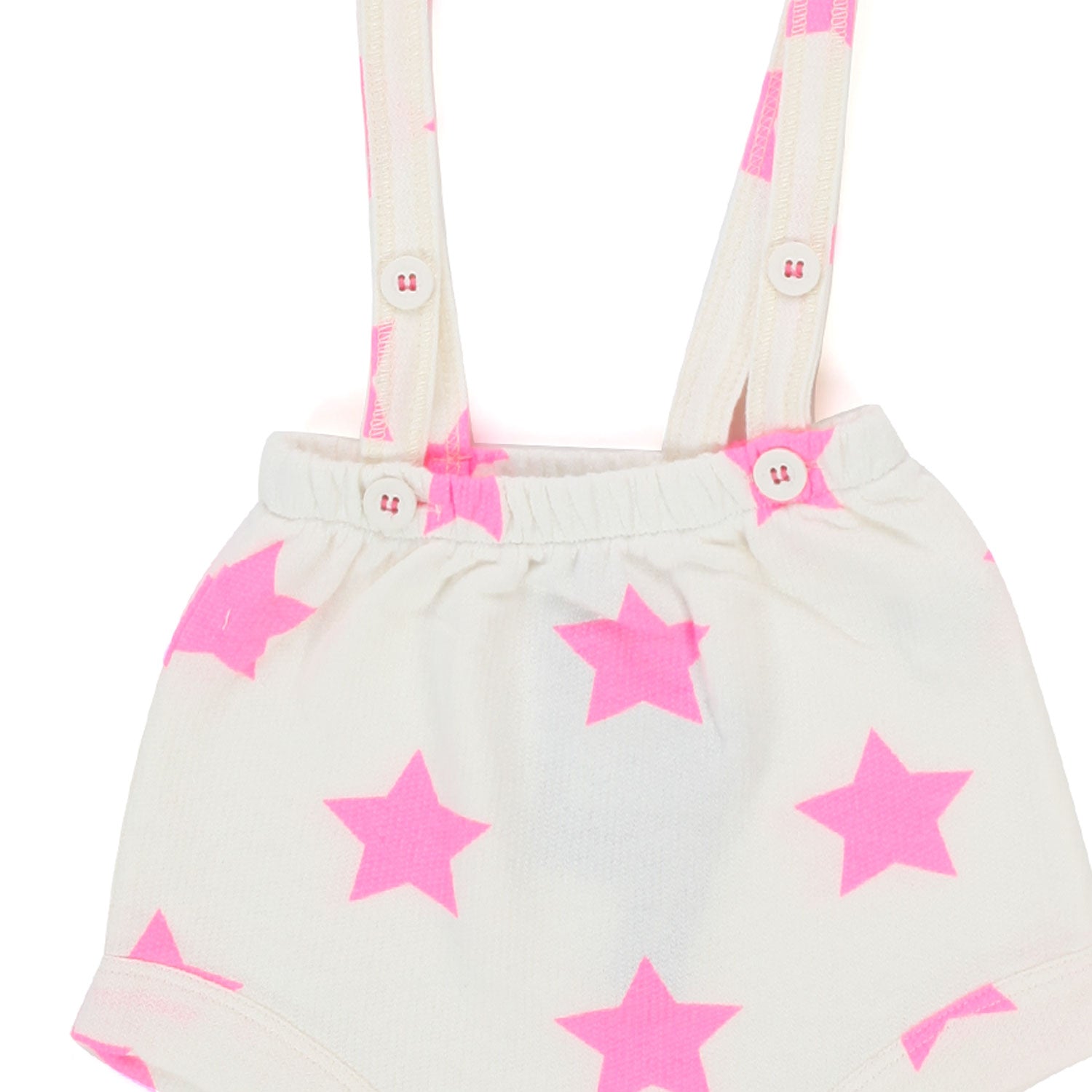 CULOTTE BIANCA CON STELLE ROSA FLUO BEBÈ - annameglio.com abbigliamento moda