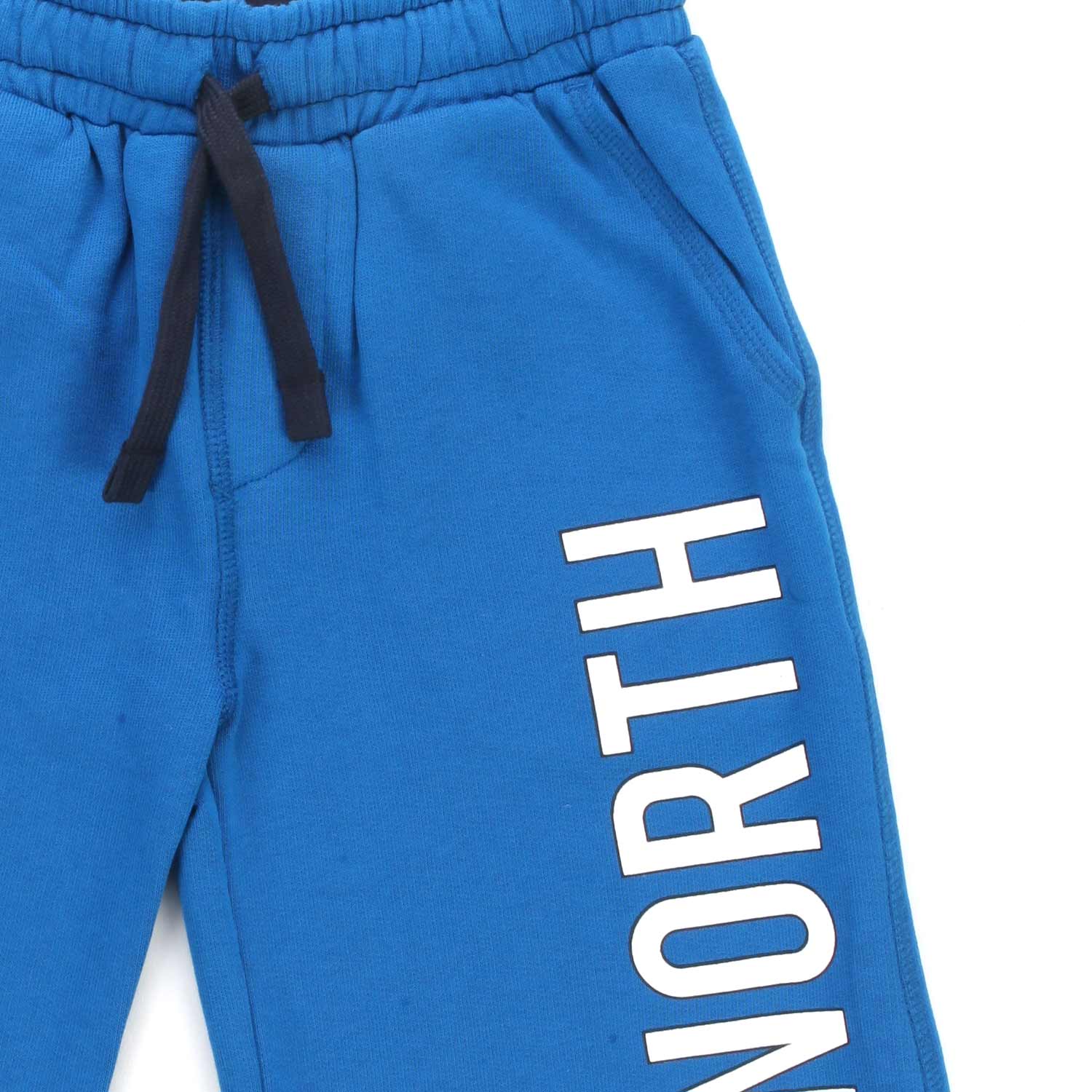 BERMUDA IN FELPA AZZURRO E BIANCO BAMBINO E TEEN - annameglio.com abbigliamento moda