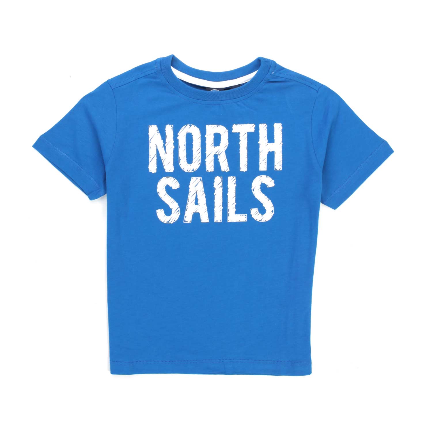 T-SHIRT AZZURRA CON LOGO BIANCO - annameglio.com abbigliamento moda