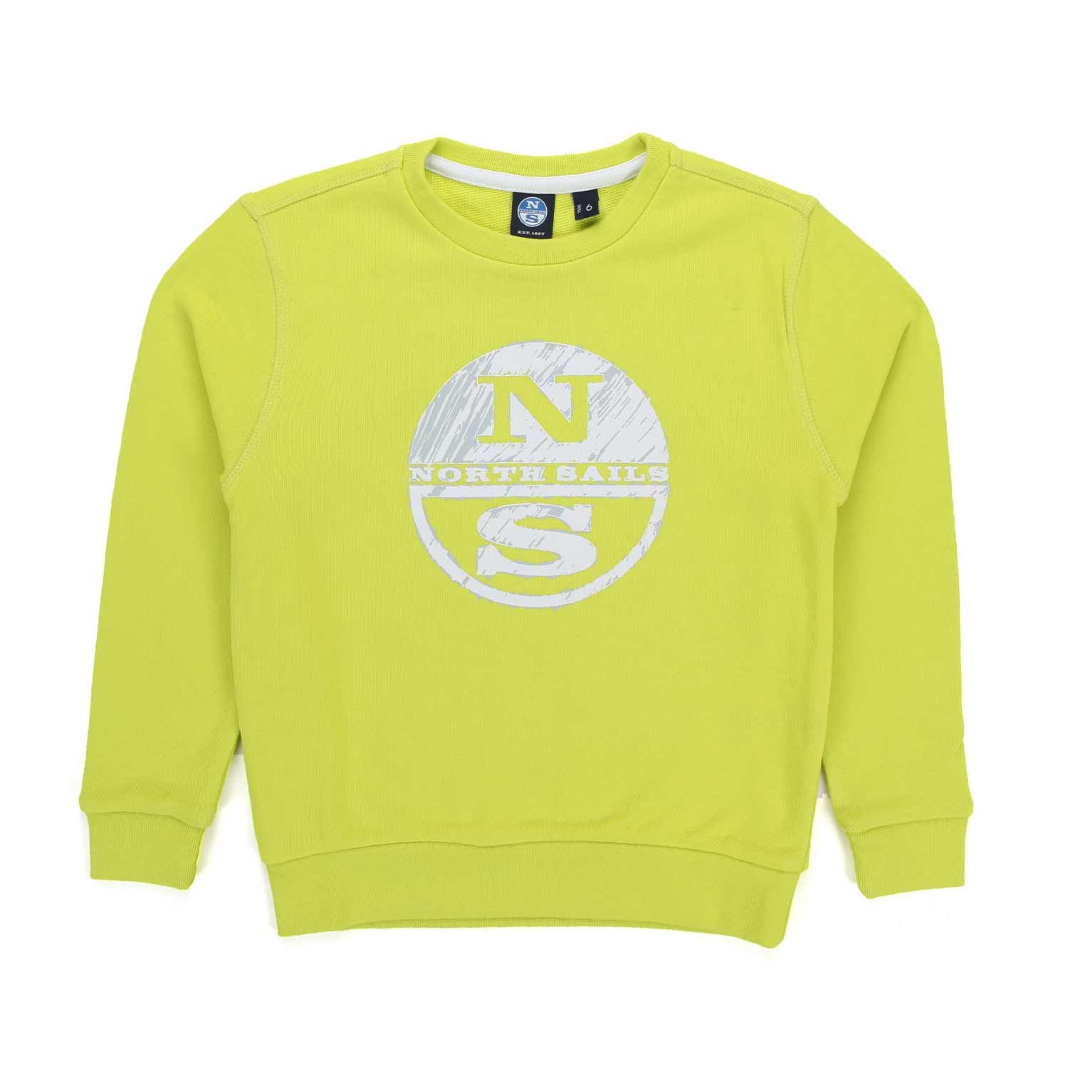 FELPA LIME CON MAXI LOGO BAMBINO E TEEN - annameglio.com abbigliamento moda