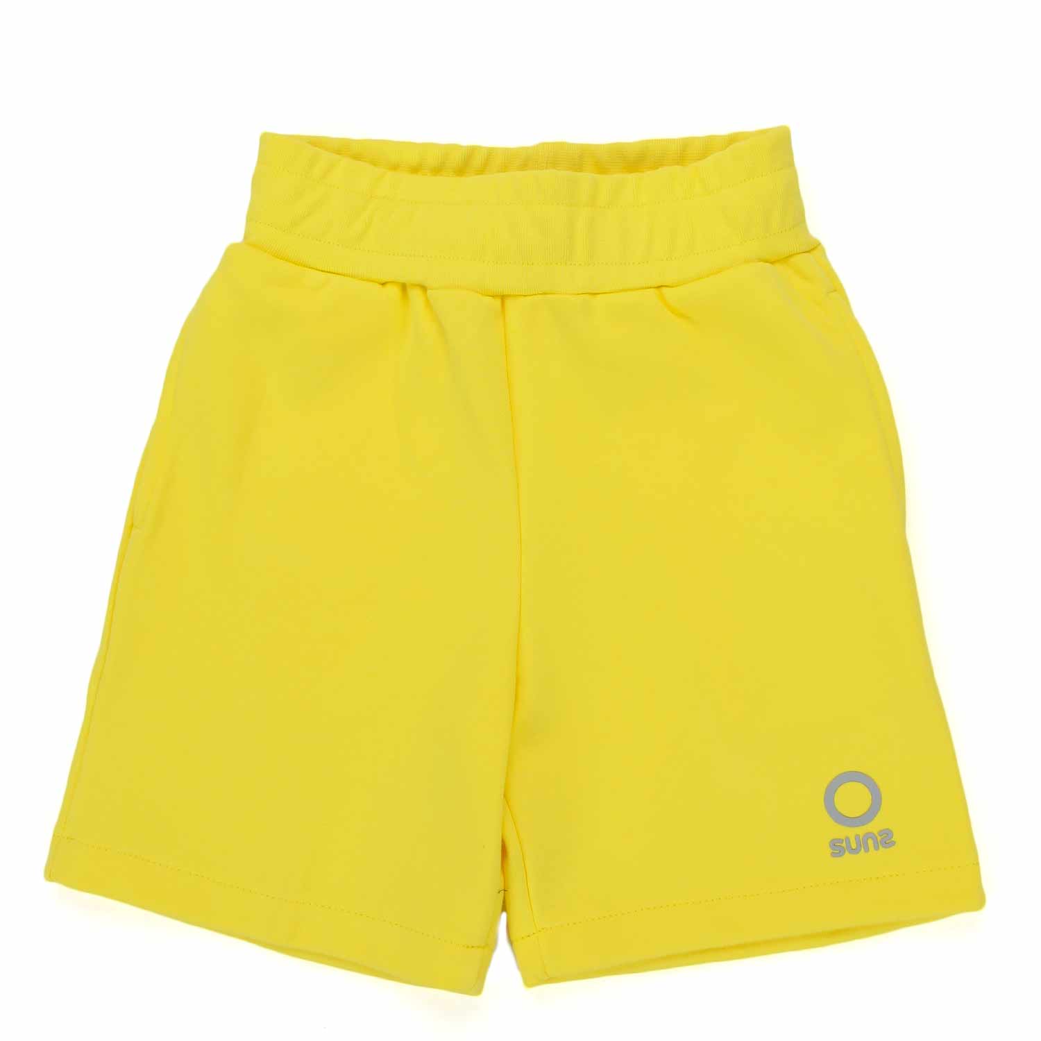 SHORTS IN FELPA GIALLO BAMBINO E TEENAGER - annameglio.com abbigliamento moda