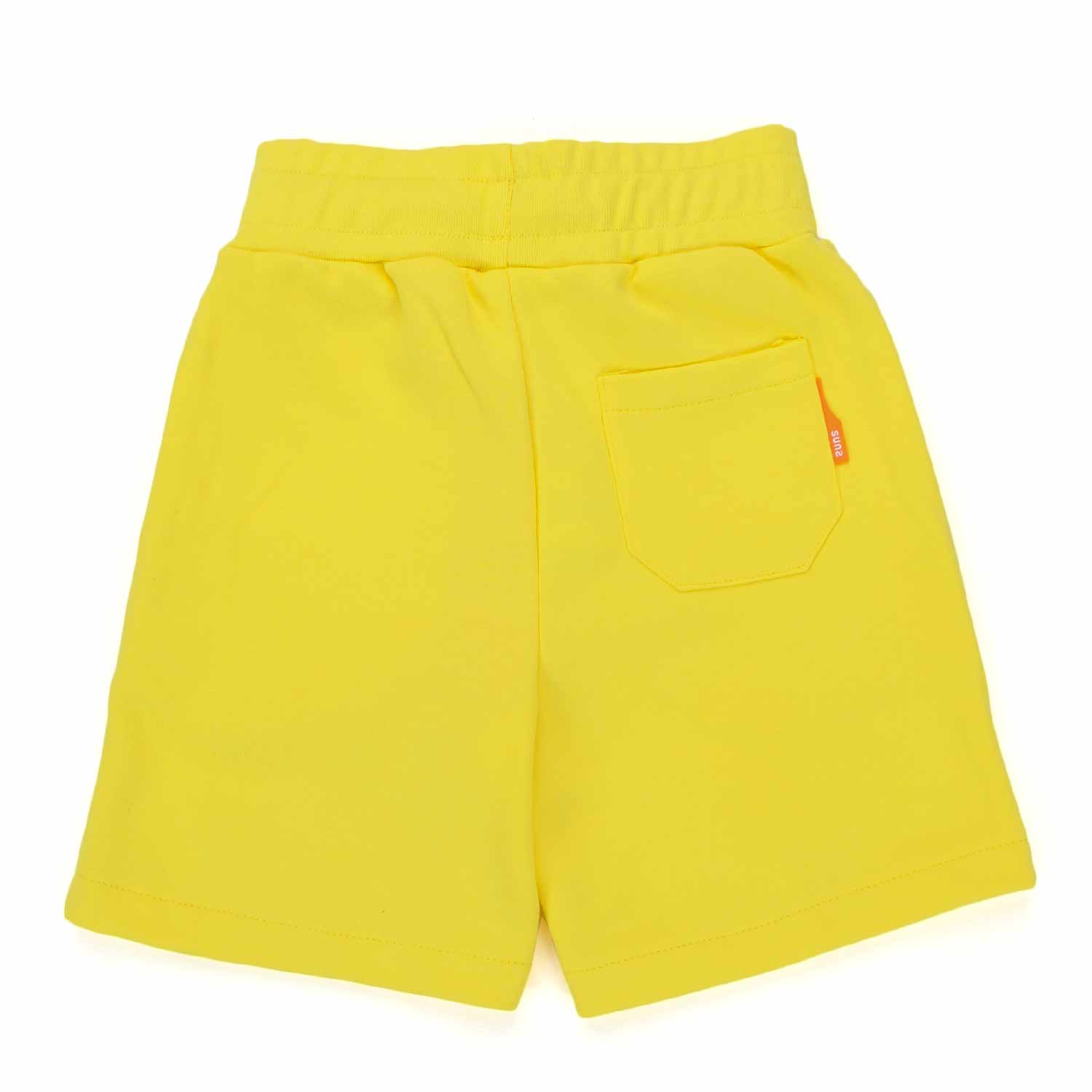 SHORTS IN FELPA GIALLO BAMBINO E TEENAGER - annameglio.com abbigliamento moda