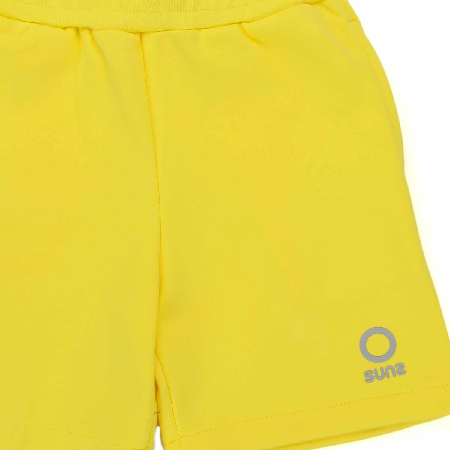 SHORTS IN FELPA GIALLO BAMBINO E TEENAGER - annameglio.com abbigliamento moda