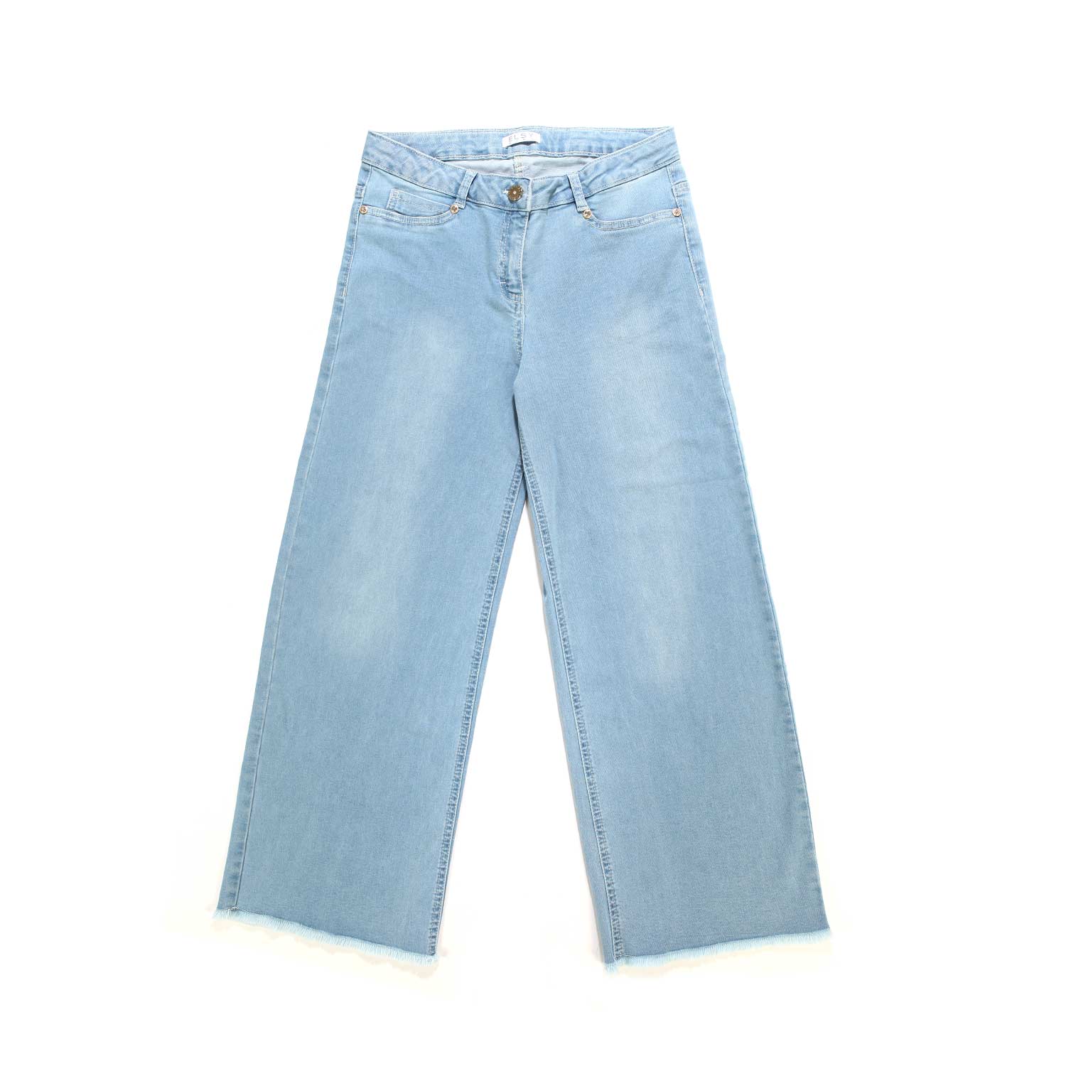 JEANS CHIARO A PALAZZO BAMBINA E TEENAGER - annameglio.com abbigliamento moda