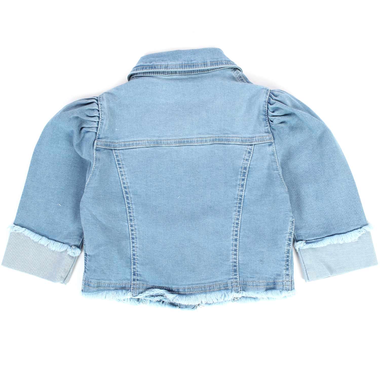 GIACCA CORTA DI JEANS CHIARO BAMBINA E TEEN - annameglio.com abbigliamento moda