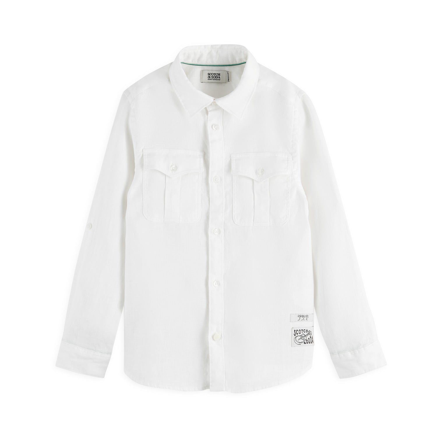 CAMICIA DI LINO BIANCA PER BAMBINO E TEEN - annameglio.com abbigliamento moda