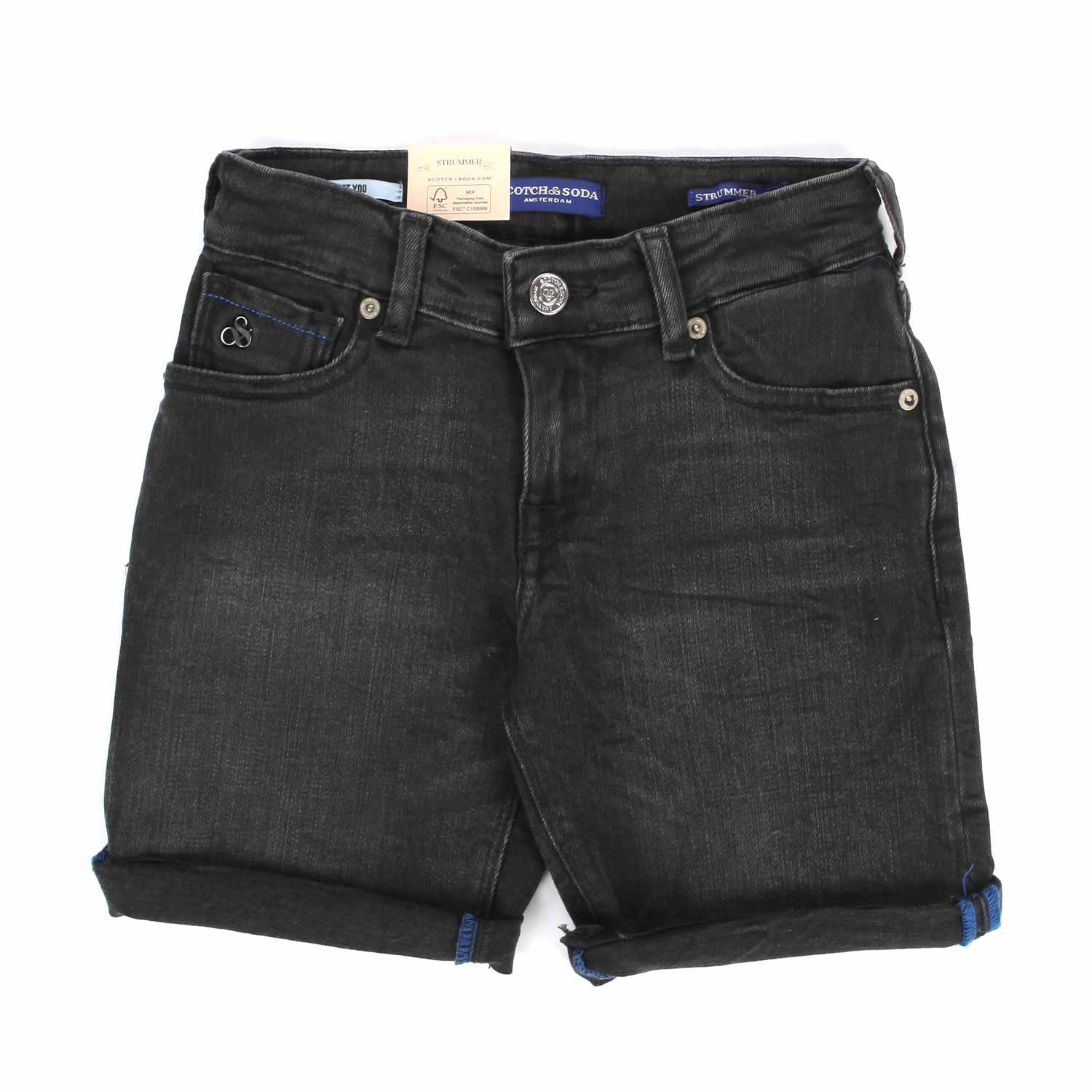 SHORTS DI JEANS STRUMMER NERI BAMBINO E TEEN - annameglio.com abbigliamento moda