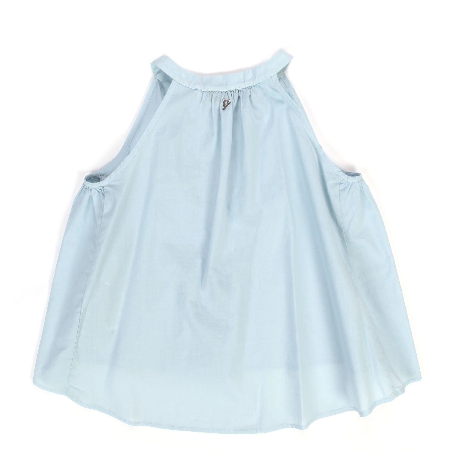 BLUSA CELESTE SMANICATA BAMBINA E TEEN - annameglio.com abbigliamento moda