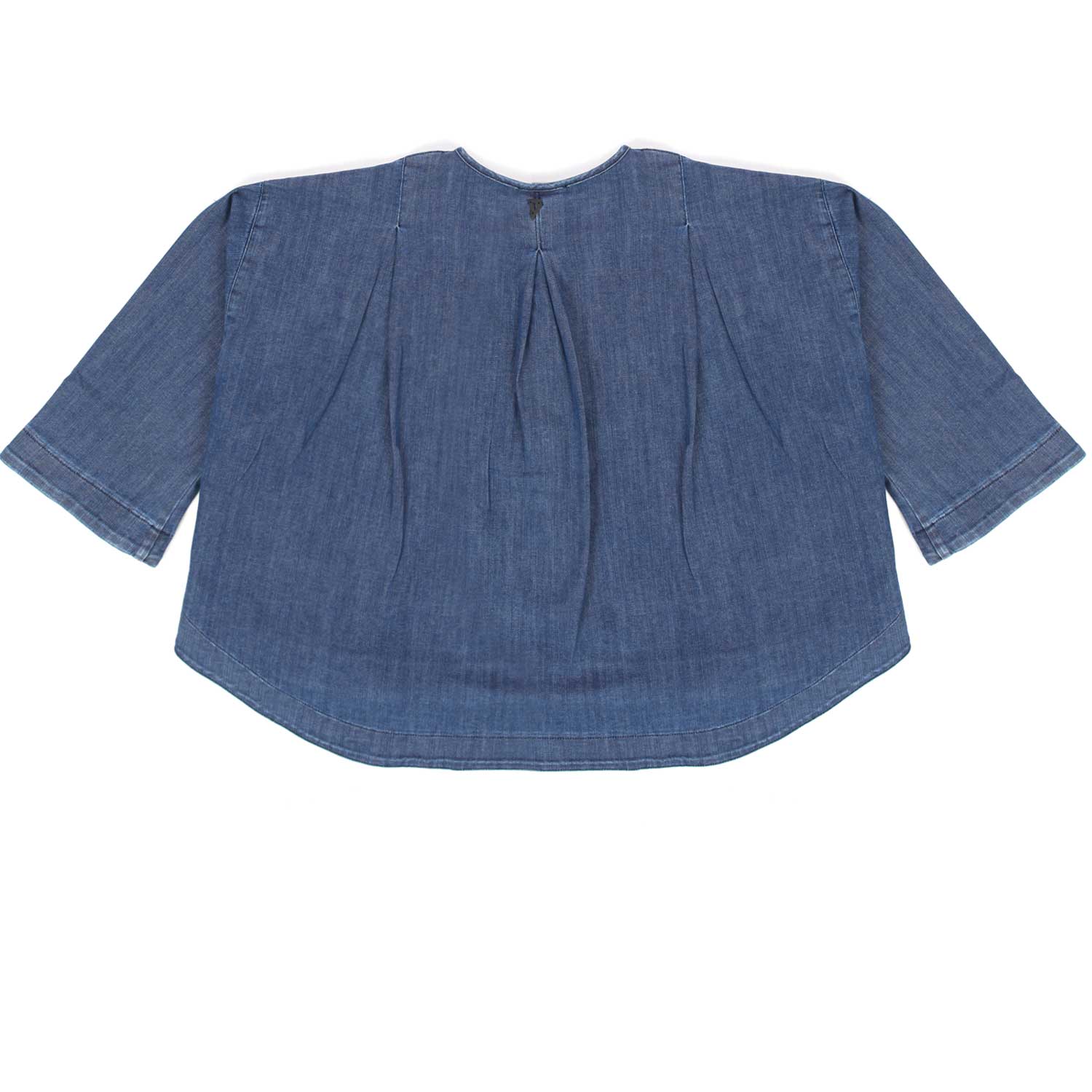 TOP CROPPED OVERSIZE IN DENIM BAMBINA E TEEN - annameglio.com abbigliamento moda