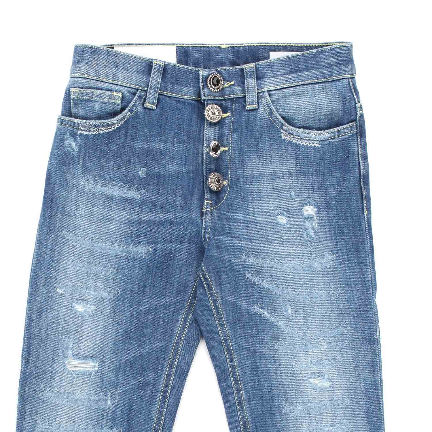 JEANS CROPPED LOOSE FIT BAMBINA E TEEN - annameglio.com abbigliamento moda